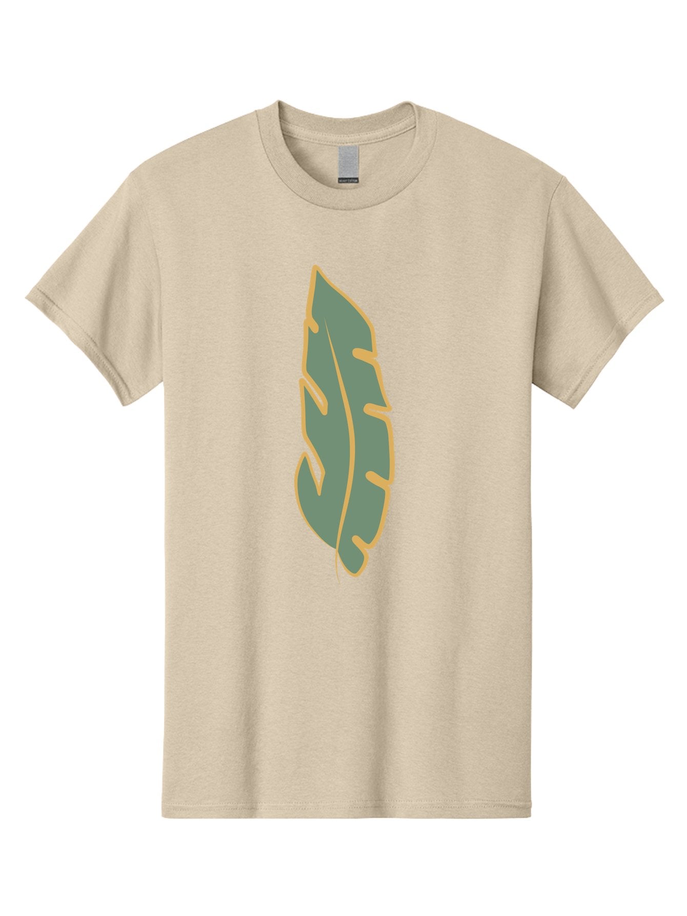 Feather Men'S Graphic Tee, 100% Cotton, Comfortable Casual Summer Wear, Machine Washable, Stylized Feather, Simple Design, Minimalist Art, Muted Colors, Soft Graphics, Digital Illustration, Abstract Shape, Symbolic Icon Aae017 4