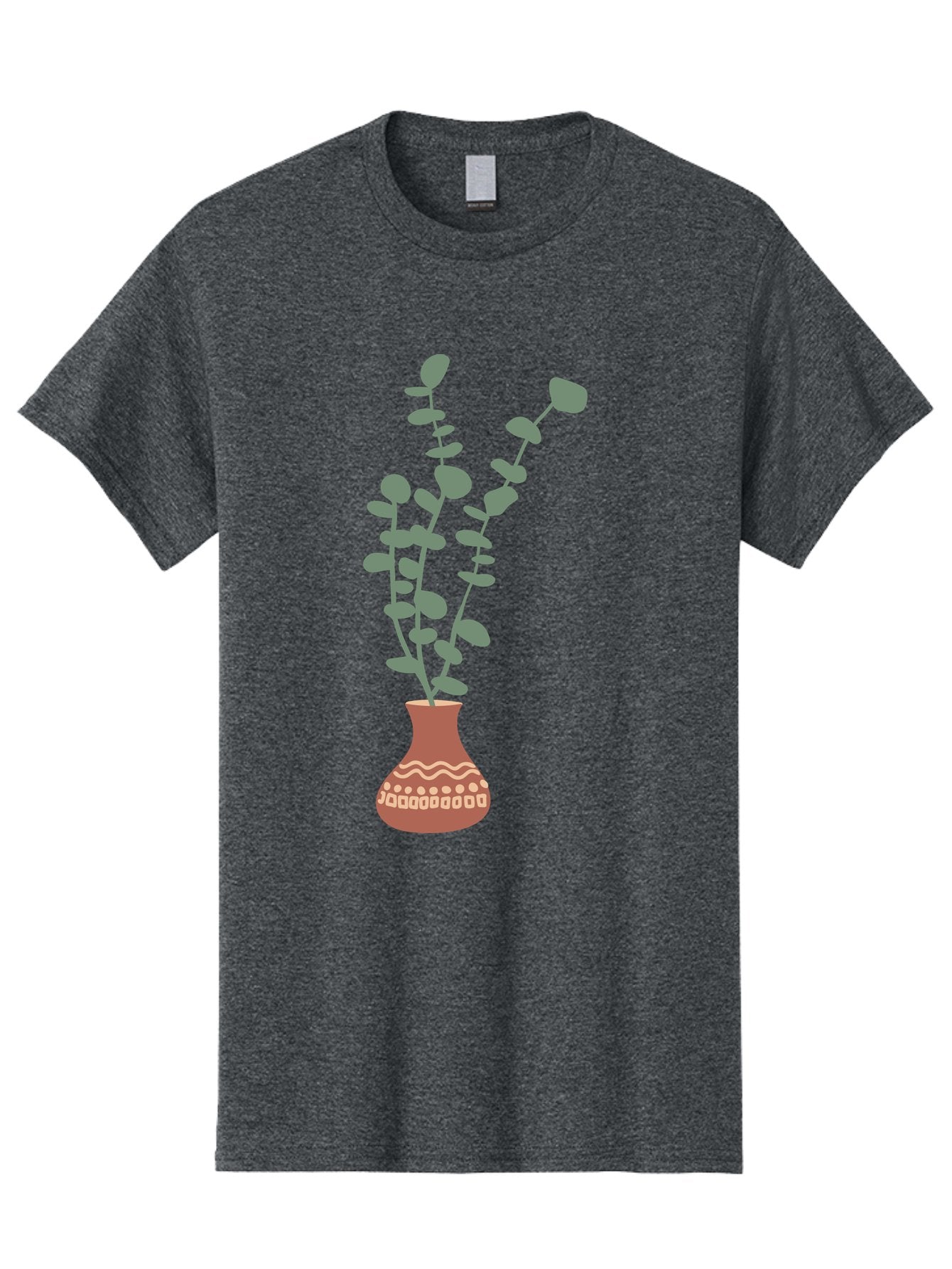 Flowers-In-Vase Men'S Graphic Tee, 100% Cotton, Comfortable Casual Summer Wear, Machine Washable, Vase With Flowers, Decorative Elements, Artistic Design, Floral Arrangement, Intricate Patterns, Modern Illustration, Digital Art Aae021 15