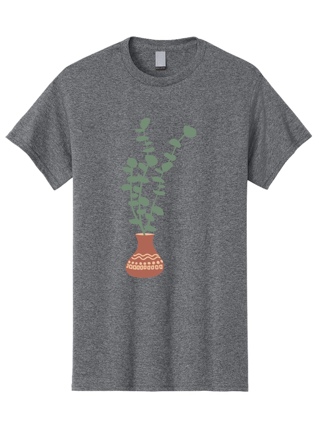 Flowers-In-Vase Men'S Graphic Tee, 100% Cotton, Comfortable Casual Summer Wear, Machine Washable, Vase With Flowers, Decorative Elements, Artistic Design, Floral Arrangement, Intricate Patterns, Modern Illustration, Digital Art Aae021 8