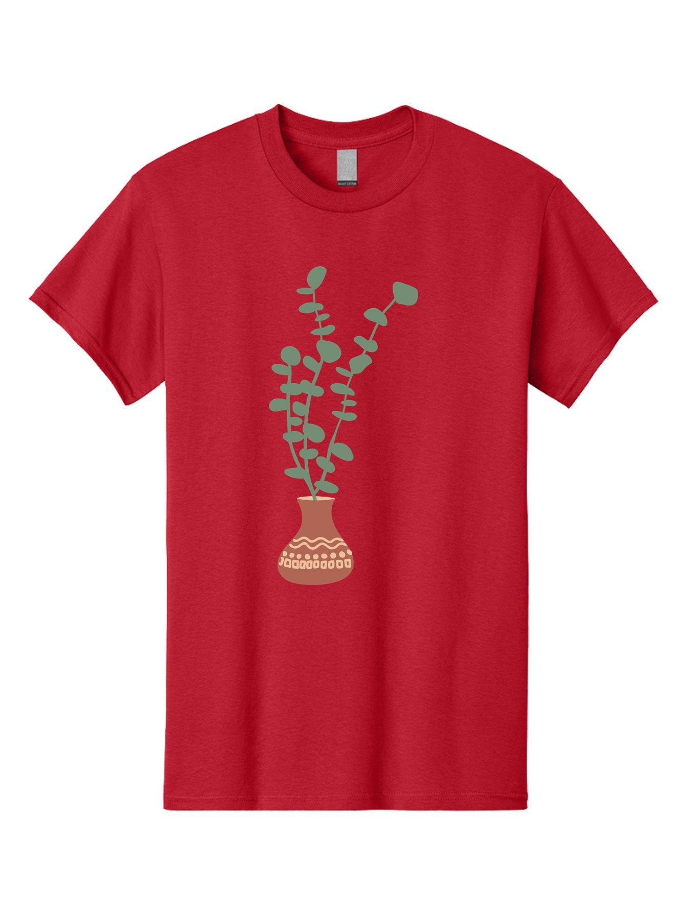 Flowers-In-Vase Men'S Graphic Tee, 100% Cotton, Comfortable Casual Summer Wear, Machine Washable, Vase With Flowers, Decorative Elements, Artistic Design, Floral Arrangement, Intricate Patterns, Modern Illustration, Digital Art Aae021 12