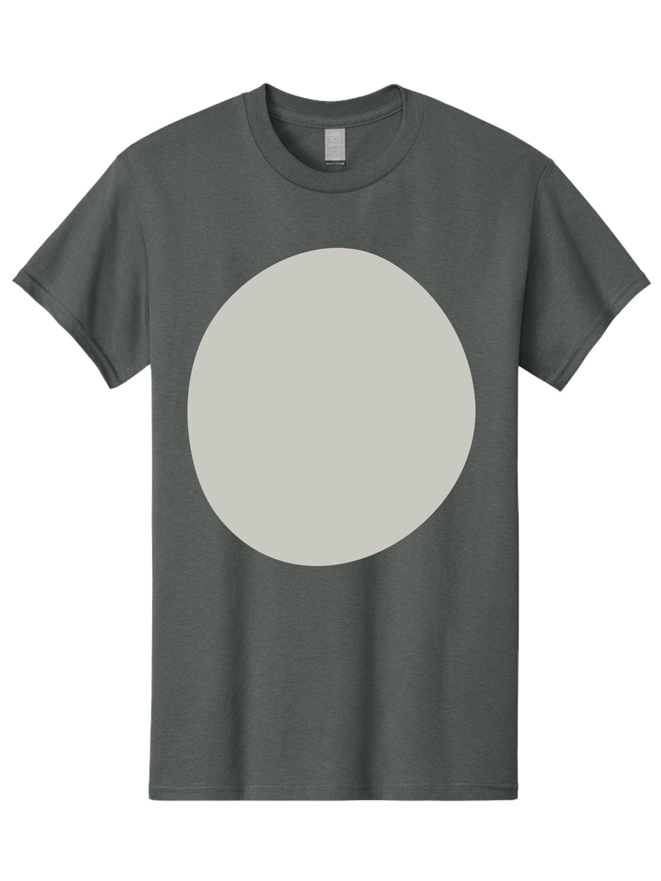 Gray-Circle Men'S Graphic Tee, 100% Cotton, Comfortable Casual Summer Wear, Machine Washable, Gray Circle, Simple Shape, Minimalist Design, Abstract Art, Geometric Figure, Modern Aesthetic, Clean Lines Aae023 6
