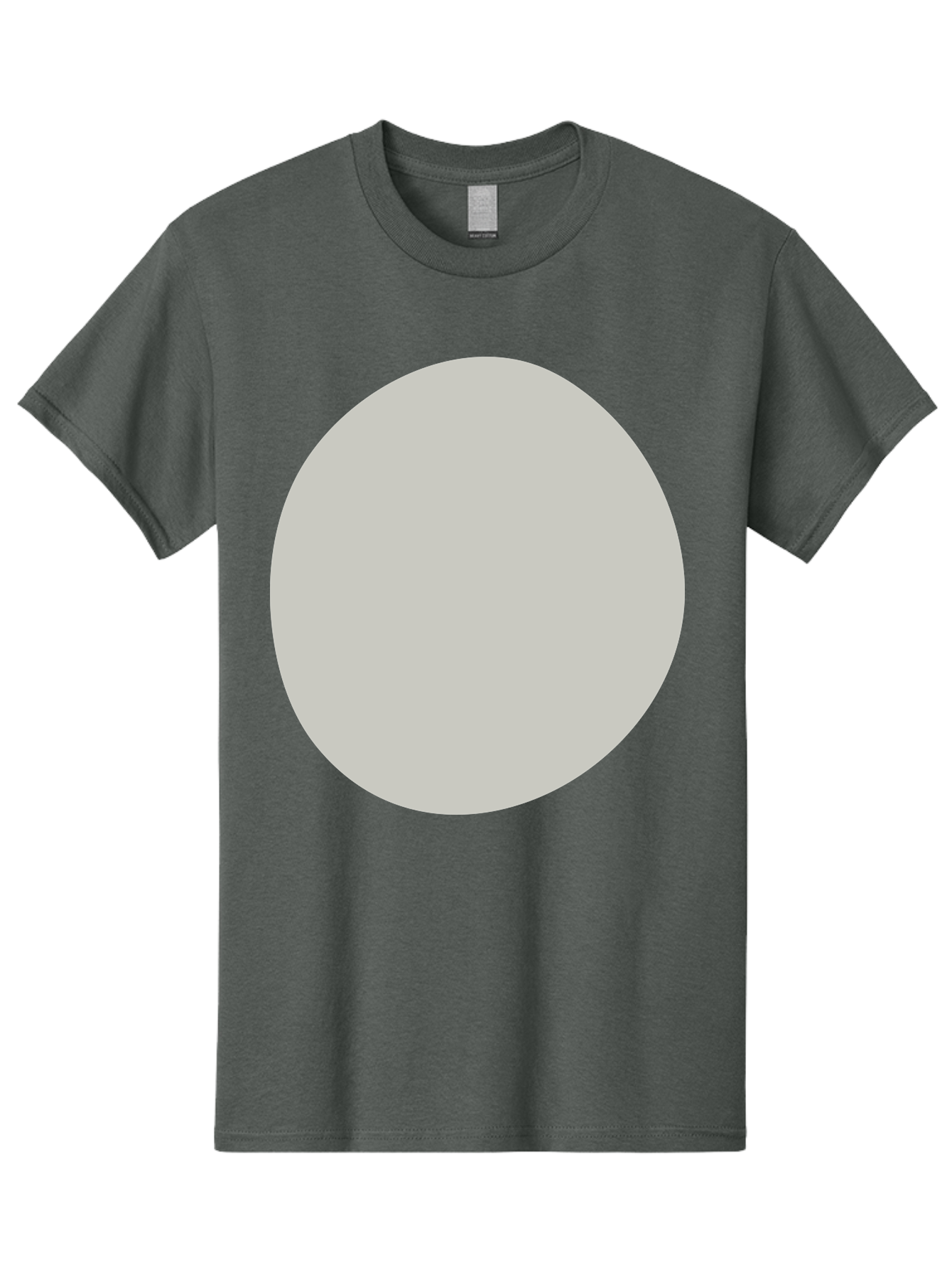 Gray-Circle Men'S Graphic Tee, 100% Cotton, Comfortable Casual Summer Wear, Machine Washable, Gray Circle, Simple Shape, Minimalist Design, Abstract Art, Geometric Figure, Modern Aesthetic, Clean Lines Aae023 13