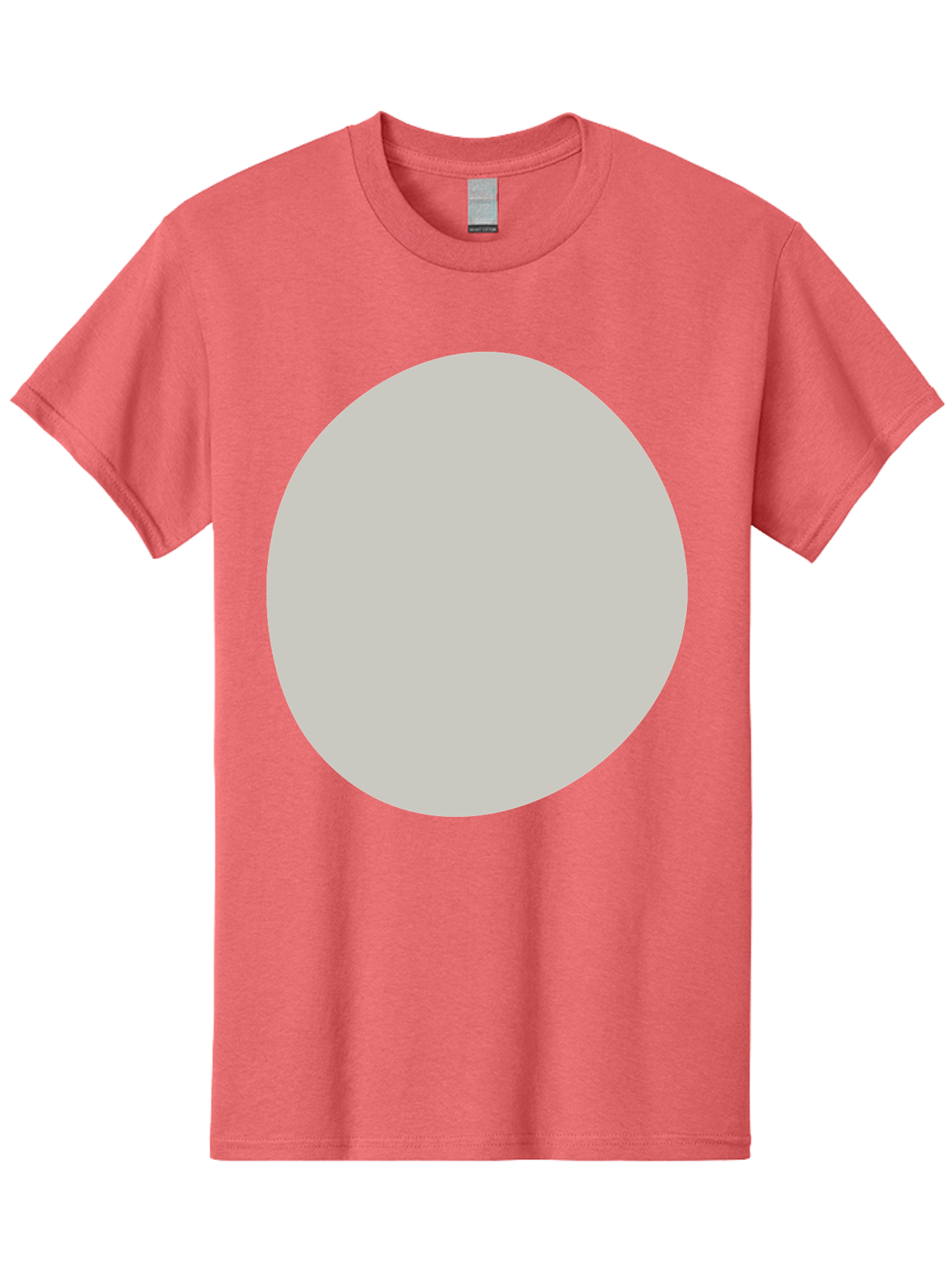 Gray-Circle Men'S Graphic Tee, 100% Cotton, Comfortable Casual Summer Wear, Machine Washable, Gray Circle, Simple Shape, Minimalist Design, Abstract Art, Geometric Figure, Modern Aesthetic, Clean Lines Aae023 3