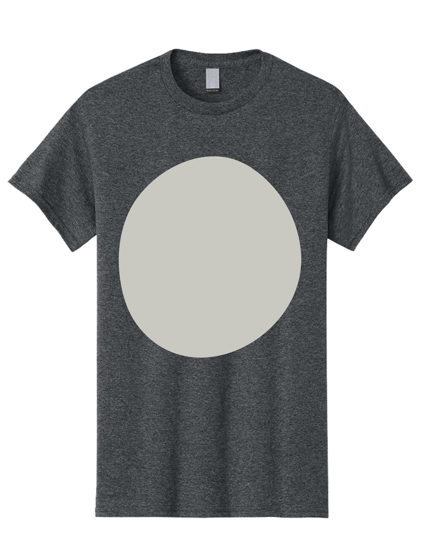 Gray-Circle Men'S Graphic Tee, 100% Cotton, Comfortable Casual Summer Wear, Machine Washable, Gray Circle, Simple Shape, Minimalist Design, Abstract Art, Geometric Figure, Modern Aesthetic, Clean Lines Aae023 15