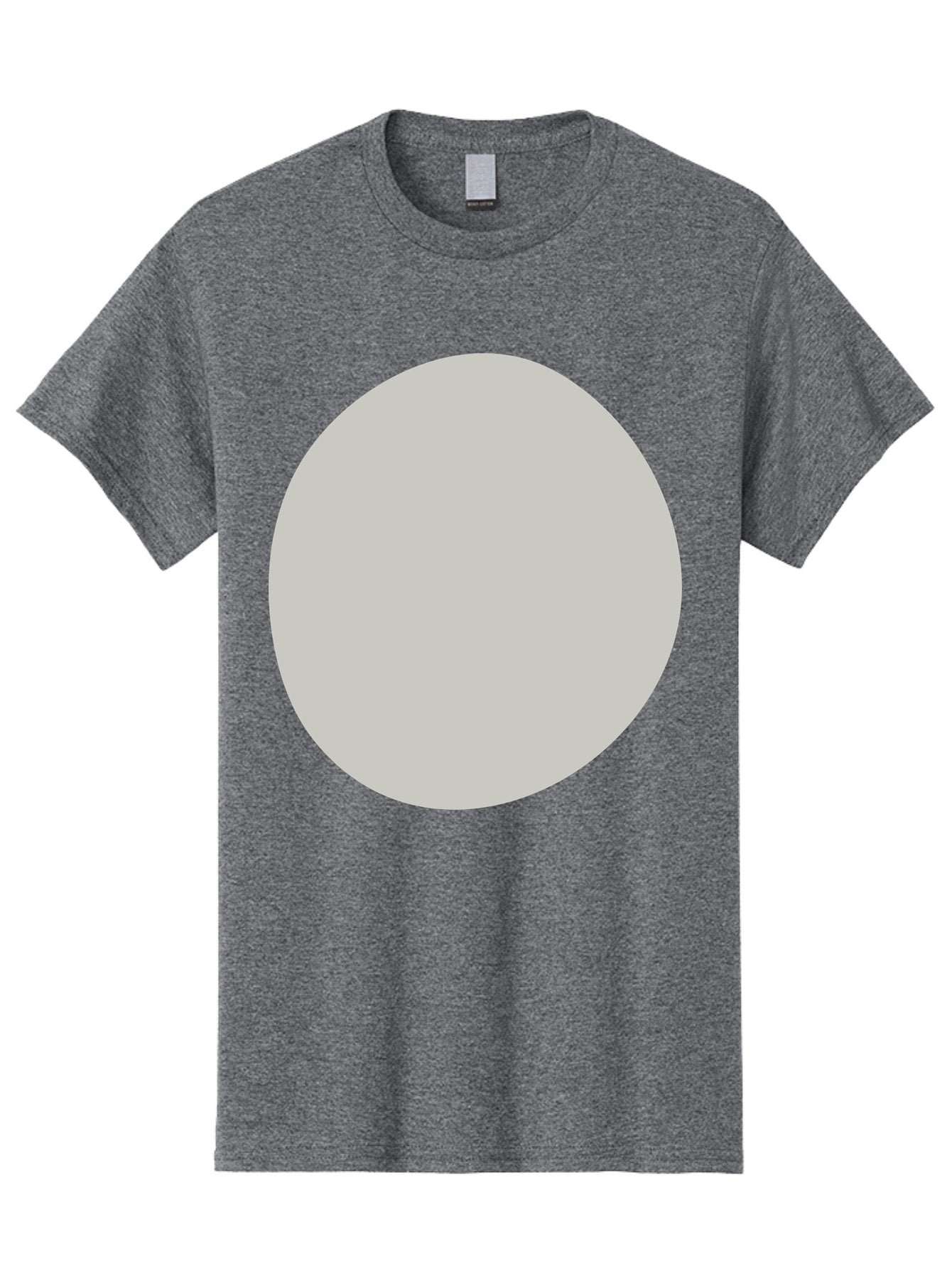 Gray-Circle Men'S Graphic Tee, 100% Cotton, Comfortable Casual Summer Wear, Machine Washable, Gray Circle, Simple Shape, Minimalist Design, Abstract Art, Geometric Figure, Modern Aesthetic, Clean Lines Aae023 11
