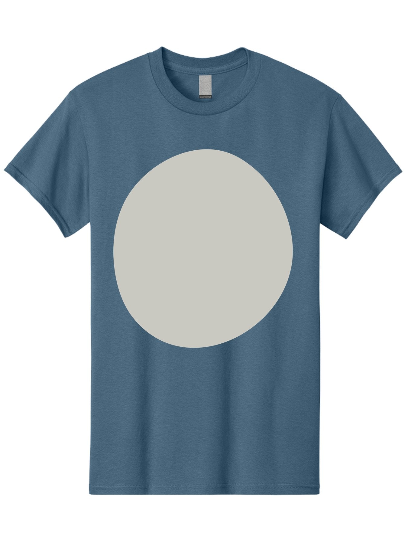Gray-Circle Men'S Graphic Tee, 100% Cotton, Comfortable Casual Summer Wear, Machine Washable, Gray Circle, Simple Shape, Minimalist Design, Abstract Art, Geometric Figure, Modern Aesthetic, Clean Lines Aae023 3