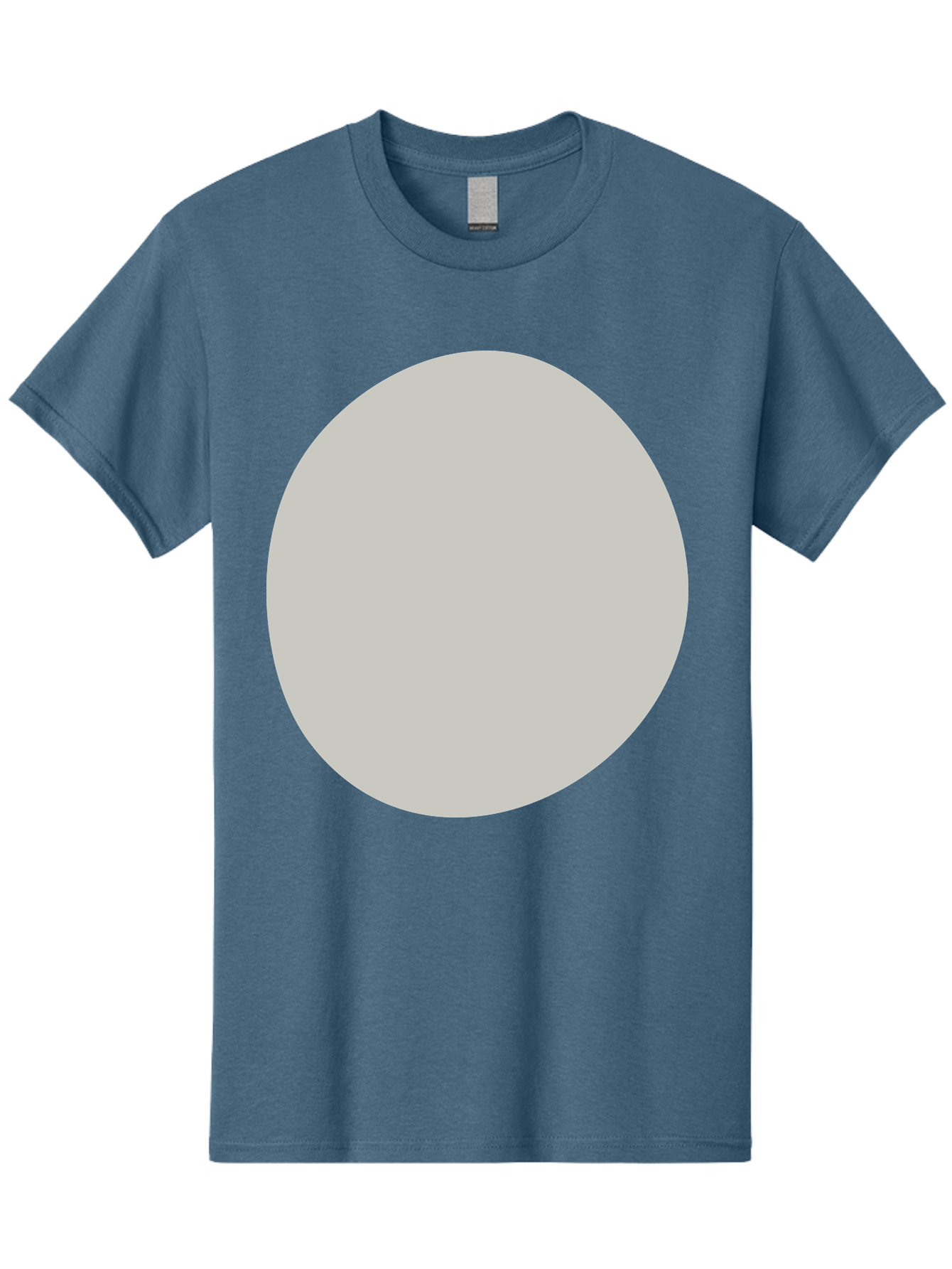 Gray-Circle Men'S Graphic Tee, 100% Cotton, Comfortable Casual Summer Wear, Machine Washable, Gray Circle, Simple Shape, Minimalist Design, Abstract Art, Geometric Figure, Modern Aesthetic, Clean Lines Aae023 17