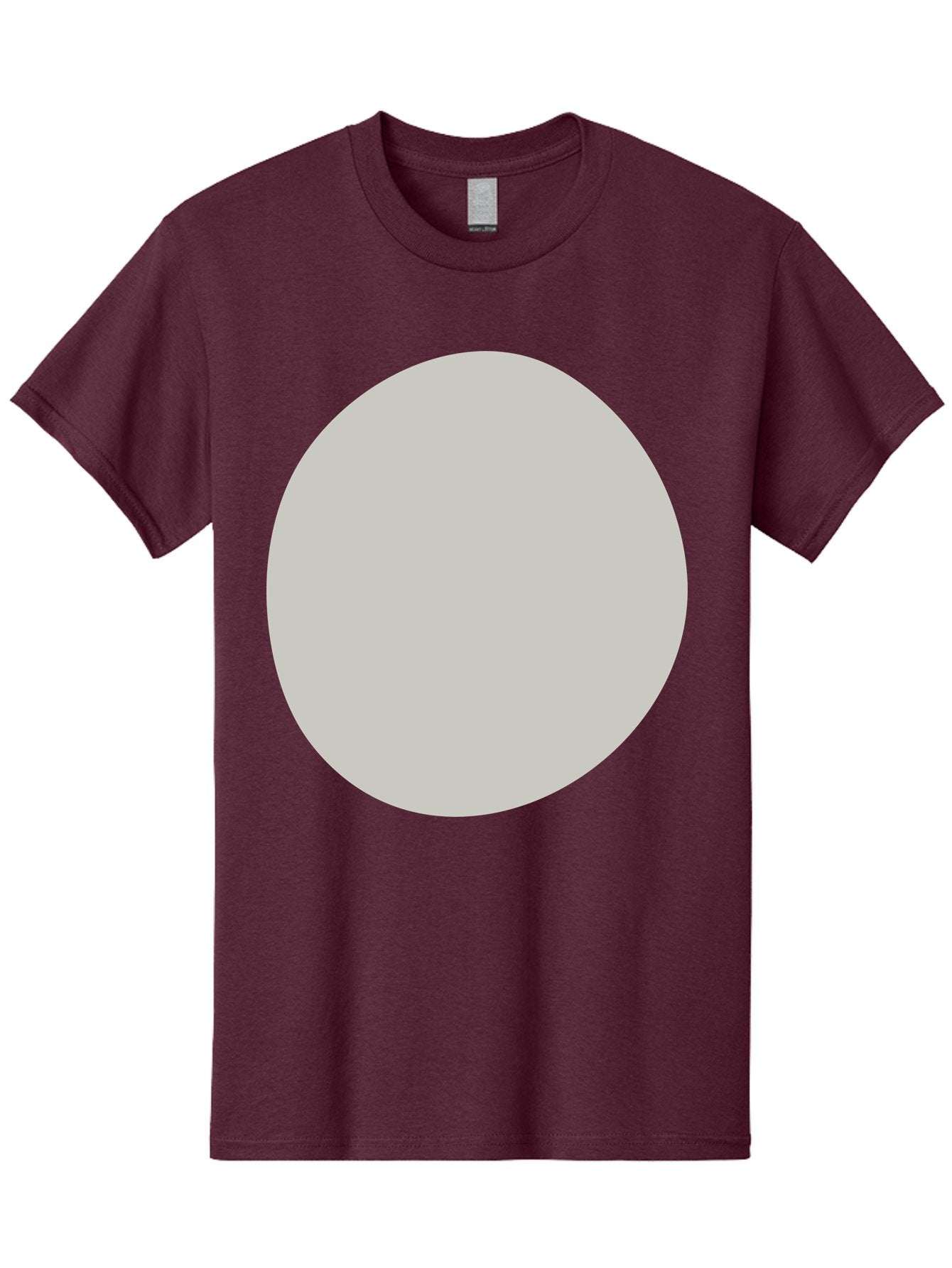 Gray-Circle Men'S Graphic Tee, 100% Cotton, Comfortable Casual Summer Wear, Machine Washable, Gray Circle, Simple Shape, Minimalist Design, Abstract Art, Geometric Figure, Modern Aesthetic, Clean Lines Aae023 7