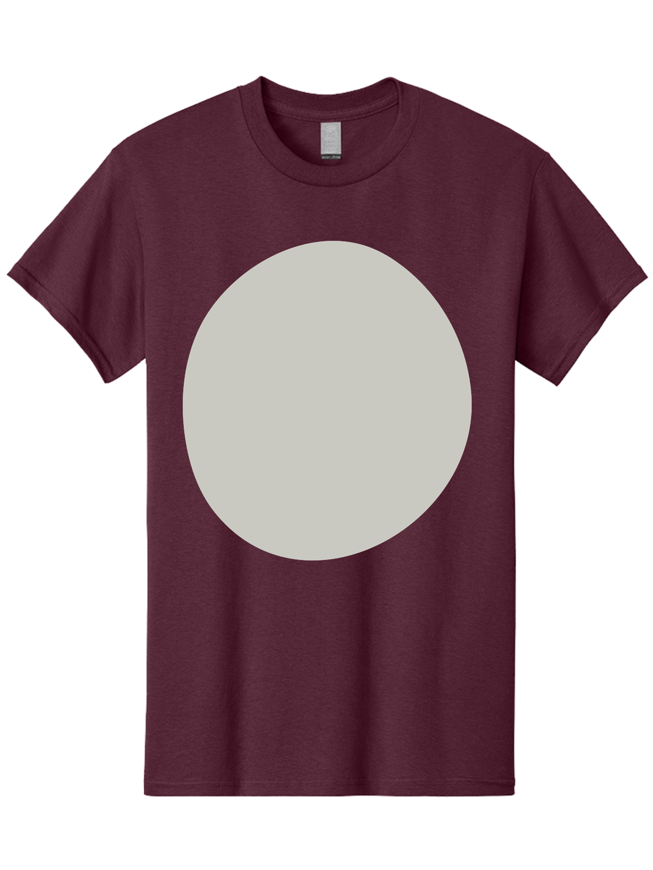 Gray-Circle Men'S Graphic Tee, 100% Cotton, Comfortable Casual Summer Wear, Machine Washable, Gray Circle, Simple Shape, Minimalist Design, Abstract Art, Geometric Figure, Modern Aesthetic, Clean Lines Aae023 25