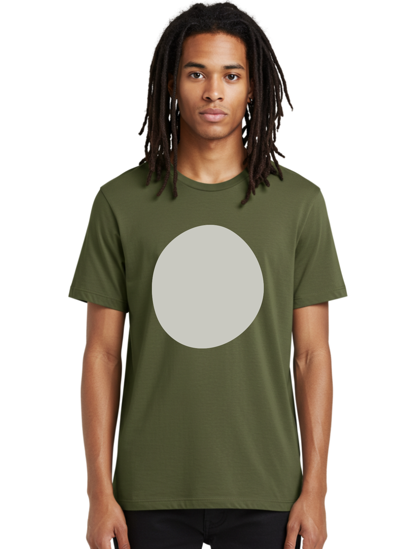 Gray-Circle Men'S Graphic Tee, 100% Cotton, Comfortable Casual Summer Wear, Machine Washable, Gray Circle, Simple Shape, Minimalist Design, Abstract Art, Geometric Figure, Modern Aesthetic, Clean Lines Aae023 20