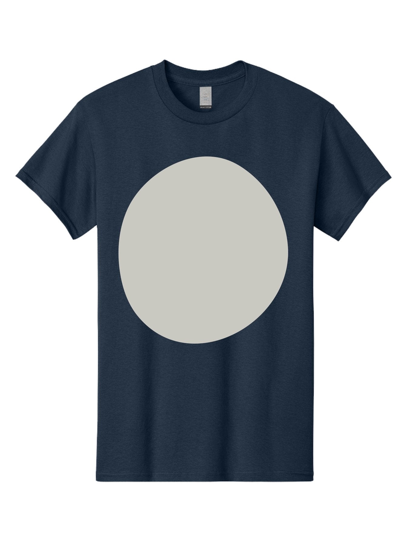 Gray-Circle Men'S Graphic Tee, 100% Cotton, Comfortable Casual Summer Wear, Machine Washable, Gray Circle, Simple Shape, Minimalist Design, Abstract Art, Geometric Figure, Modern Aesthetic, Clean Lines Aae023 4
