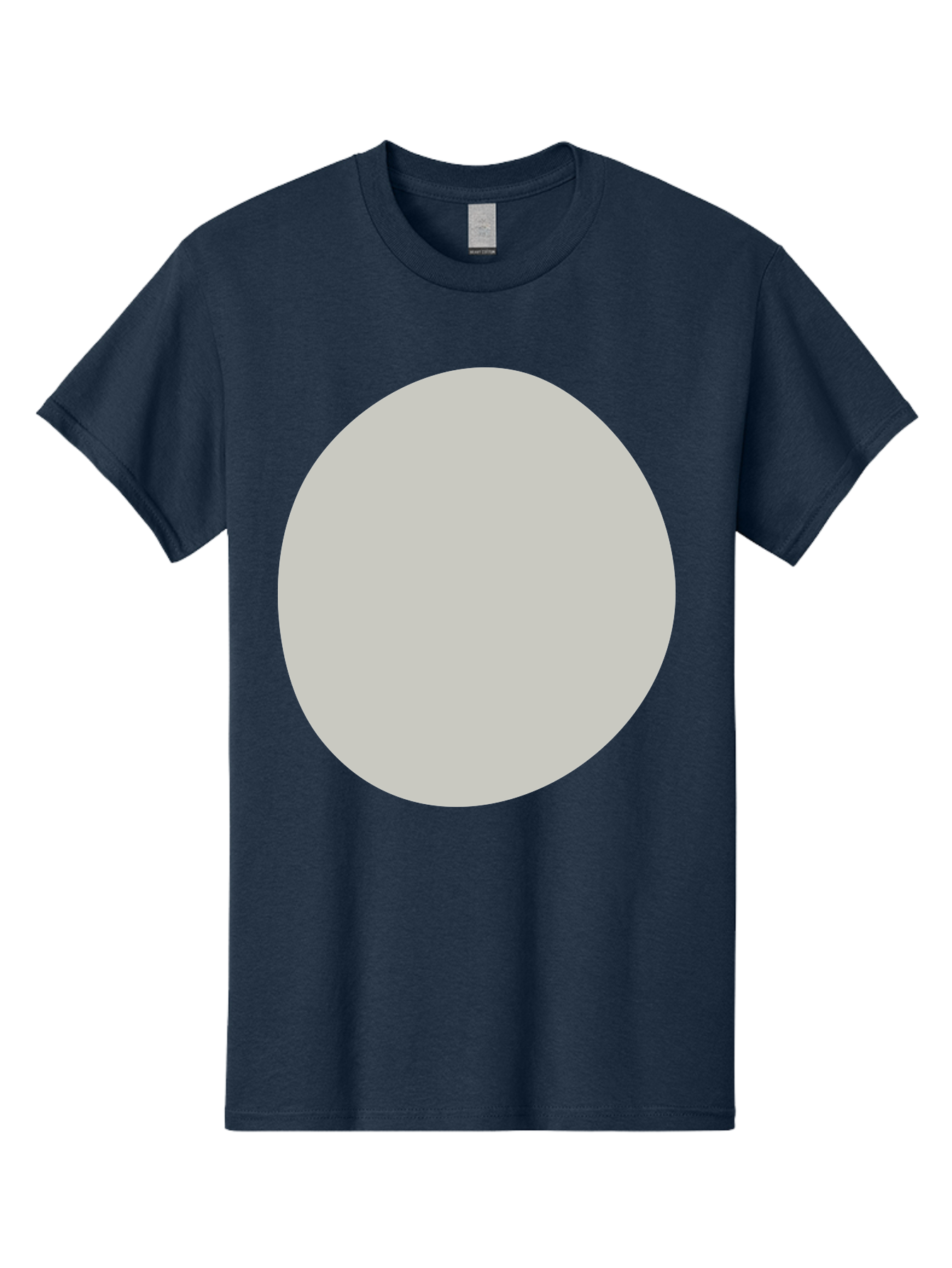 Gray-Circle Men'S Graphic Tee, 100% Cotton, Comfortable Casual Summer Wear, Machine Washable, Gray Circle, Simple Shape, Minimalist Design, Abstract Art, Geometric Figure, Modern Aesthetic, Clean Lines Aae023 23