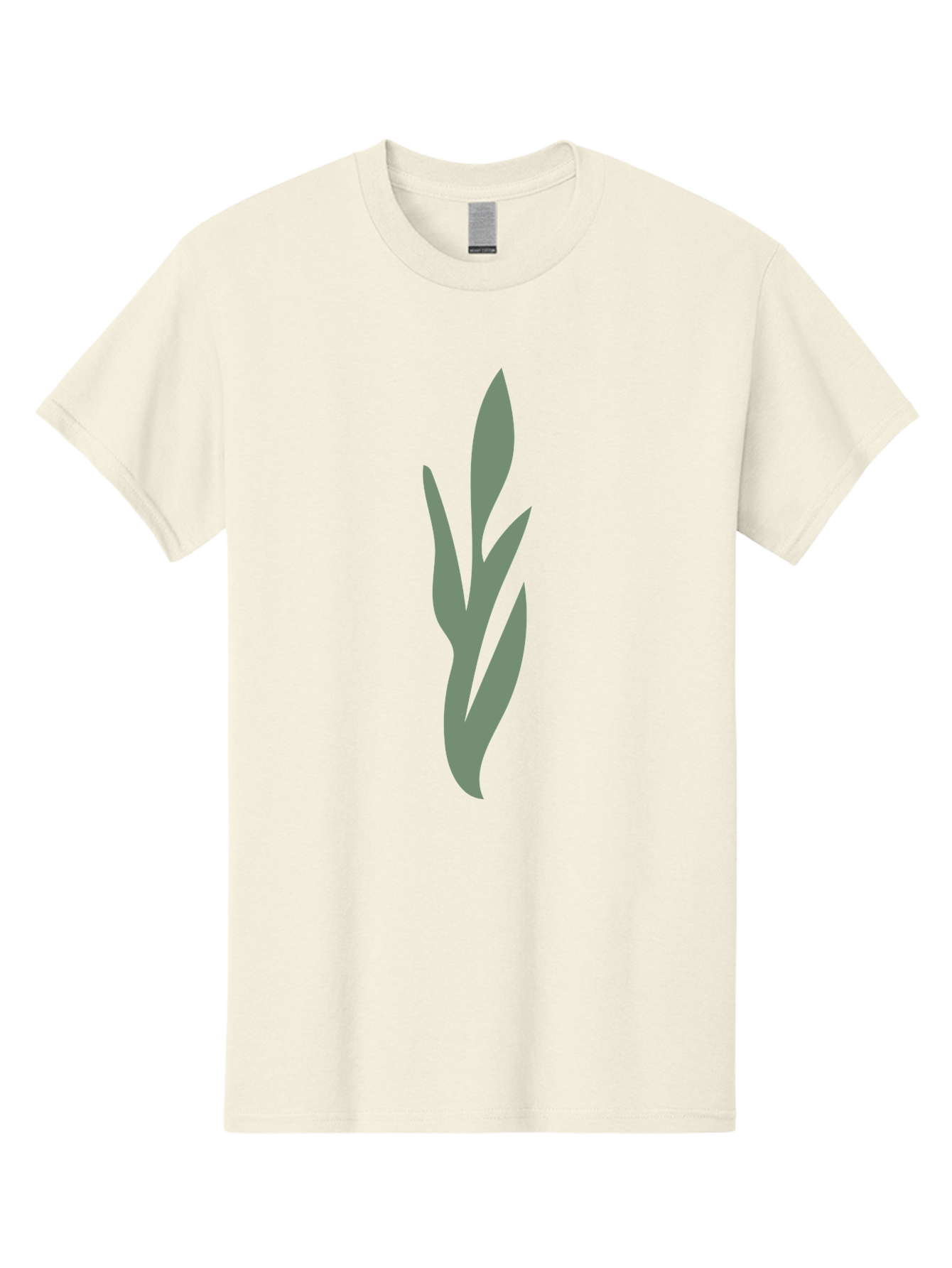 Gray-Leaves Men'S Graphic Tee, 100% Cotton, Comfortable Casual Summer Wear, Machine Washable, Gray Leaves, Simple Graphics, Minimal Design, Green Background, Leafy Silhouette, Abstract Art, Modern Graphic Aae024 17
