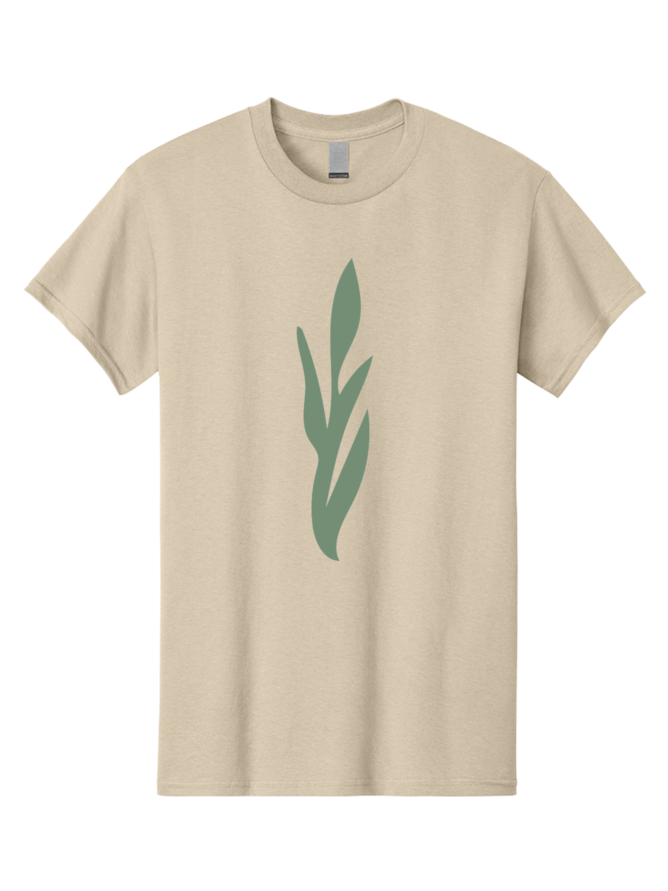 Gray-Leaves Men'S Graphic Tee, 100% Cotton, Comfortable Casual Summer Wear, Machine Washable, Gray Leaves, Simple Graphics, Minimal Design, Green Background, Leafy Silhouette, Abstract Art, Modern Graphic Aae024 15