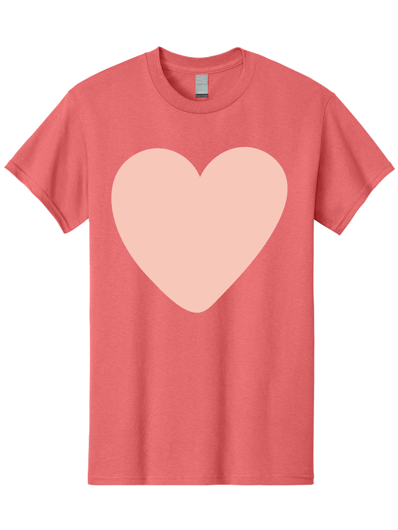 Heart Men'S Graphic Tee, 100% Cotton, Comfortable Casual Summer Wear, Machine Washable, Heart Symbol, Love Icon, Pink Heart, Digital Art, Minimalist Design, Simple Shape, Heart Illustration, Love Symbol Aae025 11
