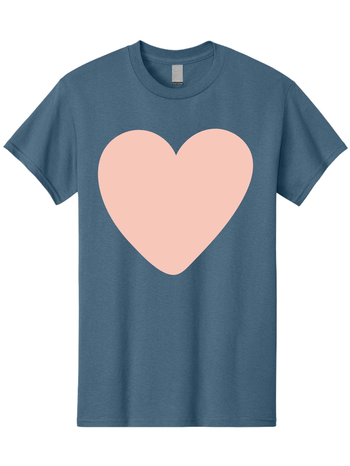 Heart Men'S Graphic Tee, 100% Cotton, Comfortable Casual Summer Wear, Machine Washable, Heart Symbol, Love Icon, Pink Heart, Digital Art, Minimalist Design, Simple Shape, Heart Illustration, Love Symbol Aae025 7