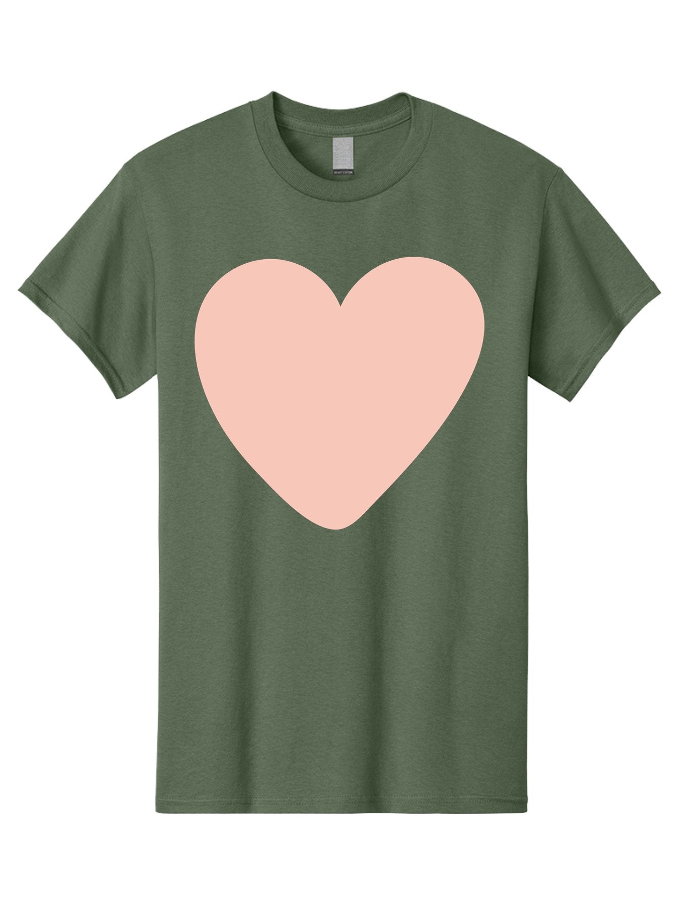 Heart Men'S Graphic Tee, 100% Cotton, Comfortable Casual Summer Wear, Machine Washable, Heart Symbol, Love Icon, Pink Heart, Digital Art, Minimalist Design, Simple Shape, Heart Illustration, Love Symbol Aae025 6