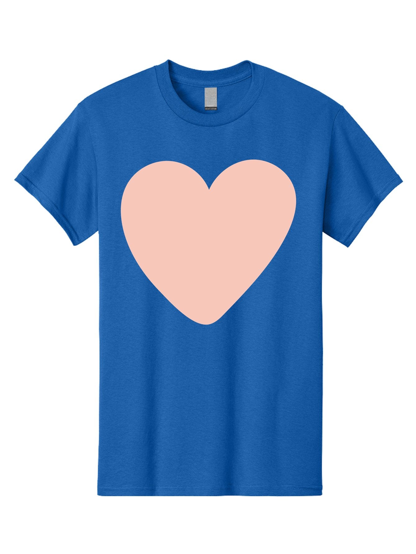 Heart Men'S Graphic Tee, 100% Cotton, Comfortable Casual Summer Wear, Machine Washable, Heart Symbol, Love Icon, Pink Heart, Digital Art, Minimalist Design, Simple Shape, Heart Illustration, Love Symbol Aae025 3