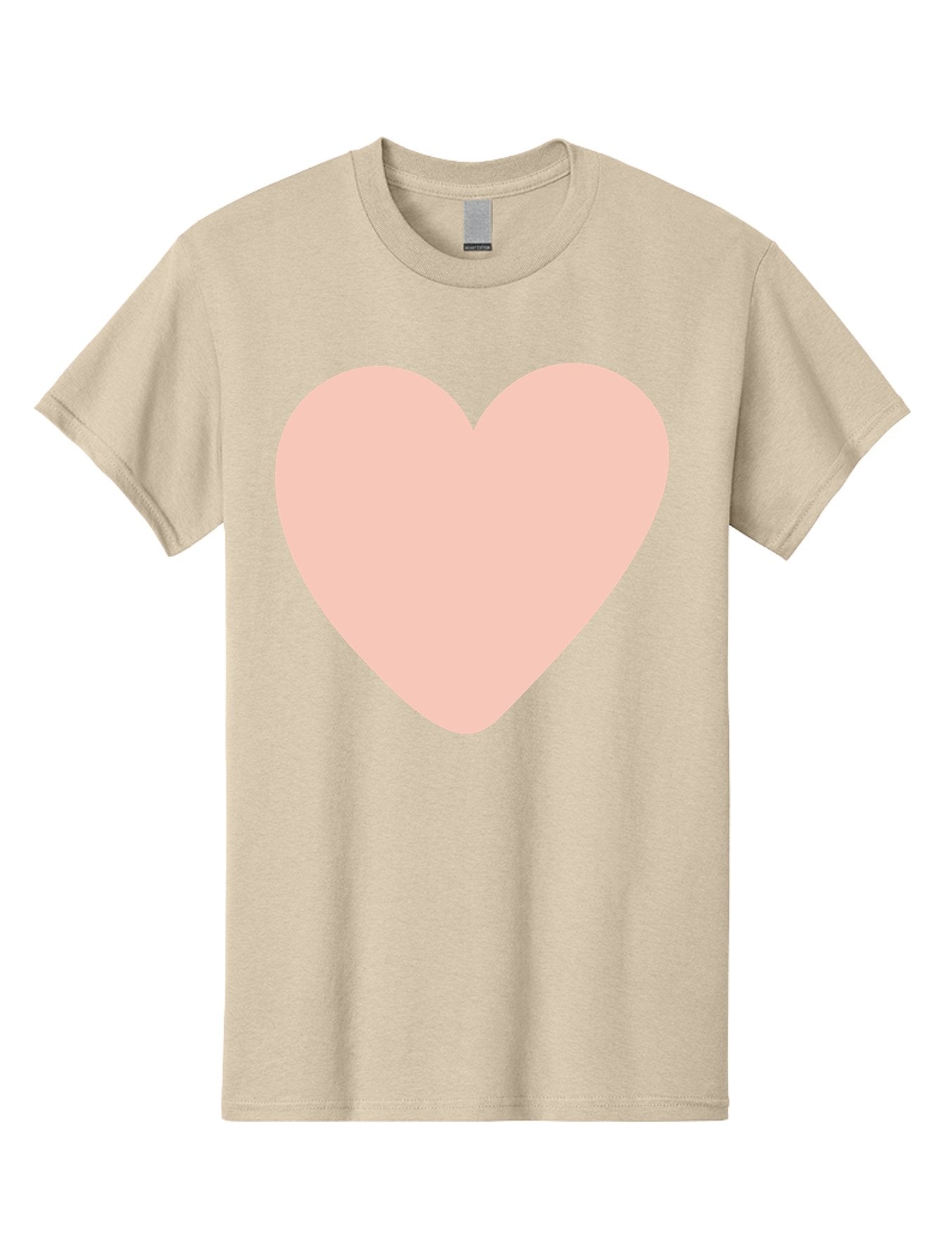 Heart Men'S Graphic Tee, 100% Cotton, Comfortable Casual Summer Wear, Machine Washable, Heart Symbol, Love Icon, Pink Heart, Digital Art, Minimalist Design, Simple Shape, Heart Illustration, Love Symbol Aae025 4
