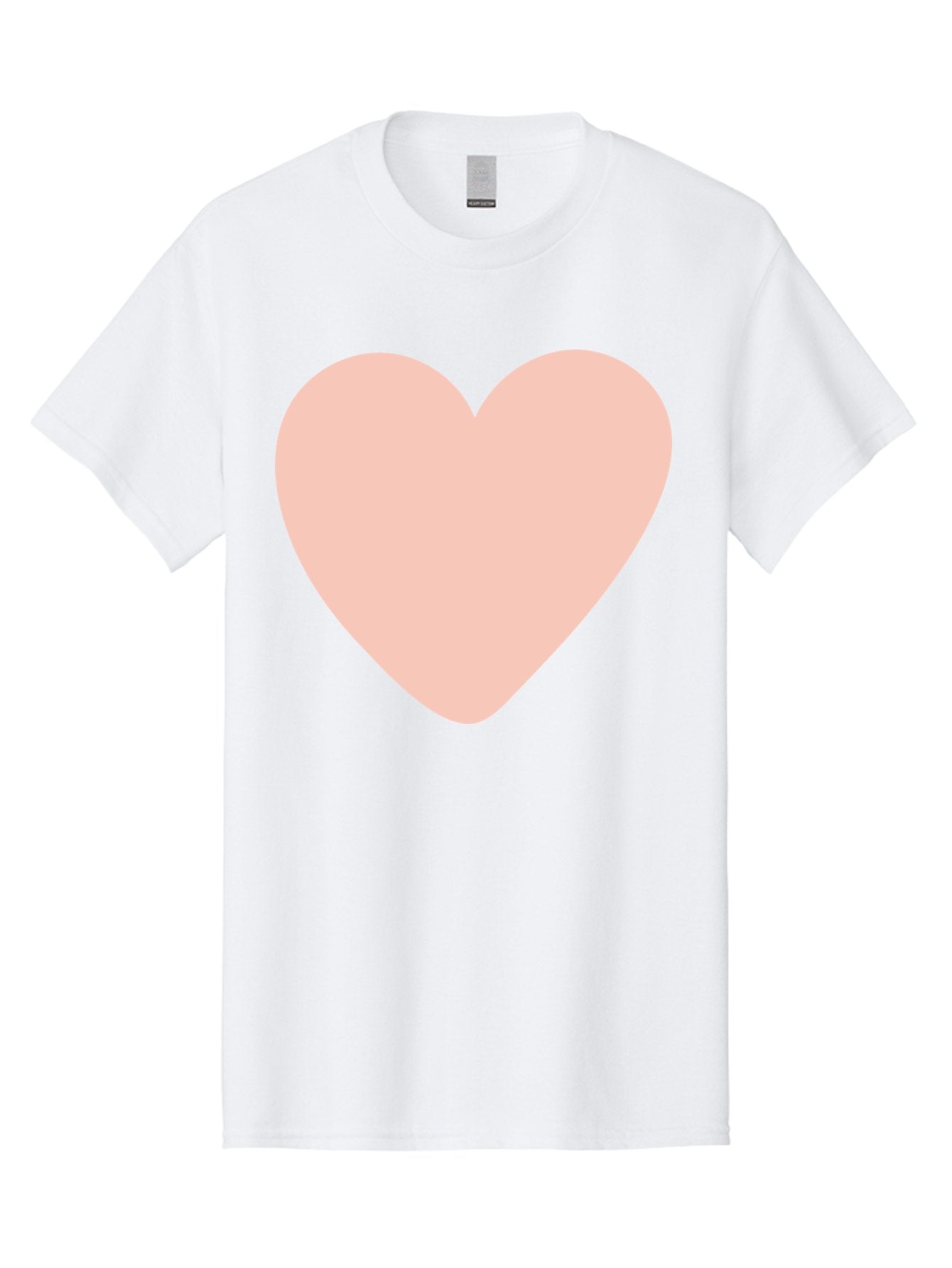 Heart Men'S Graphic Tee, 100% Cotton, Comfortable Casual Summer Wear, Machine Washable, Heart Symbol, Love Icon, Pink Heart, Digital Art, Minimalist Design, Simple Shape, Heart Illustration, Love Symbol Aae025 13
