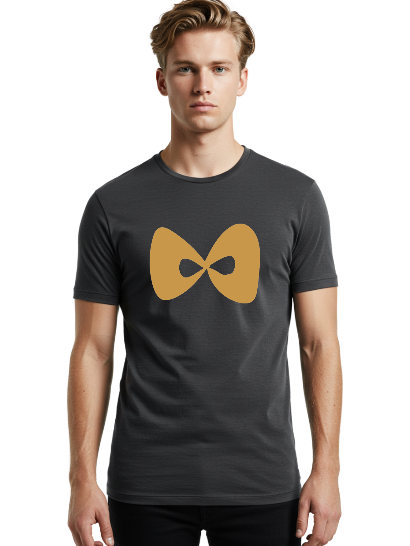 Lemniscate Men'S Graphic Tee, 100% Cotton, Comfortable Casual Summer Wear, Machine Washable, Mathematical Symbol, Infinity Sign, Lemniscate Curve, Geometric Shape, Abstract Design, Symmetrical Figure, Looped Infinity Aae028 12