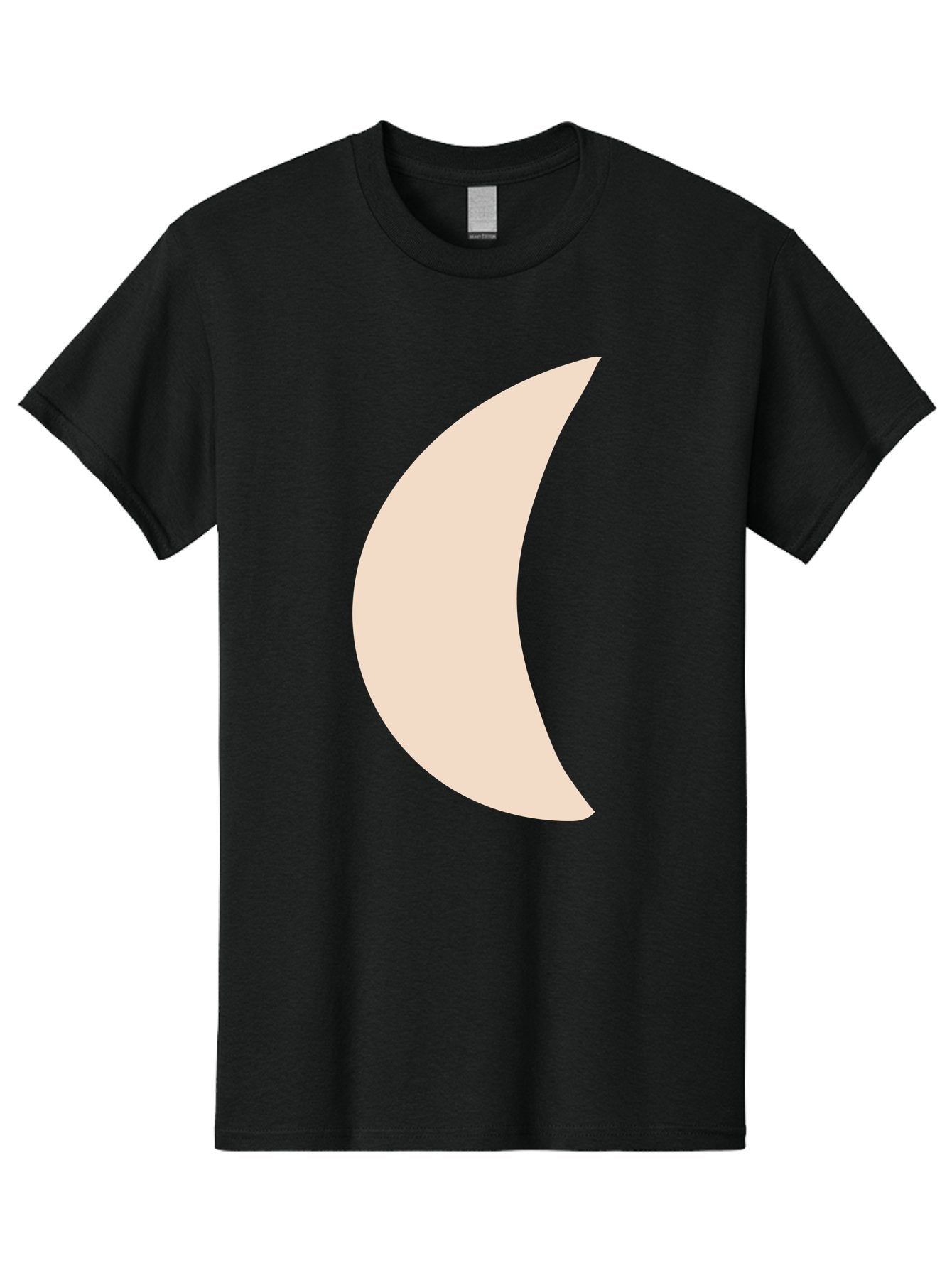 Moon Men'S Graphic Tee, 100% Cotton, Comfortable Casual Summer Wear, Machine Washable, Crescent Moon, Moon Shape, Minimalist Design, Simple Art, Lunar Symbol, Celestial Body, Abstract Illustration Aae032 5