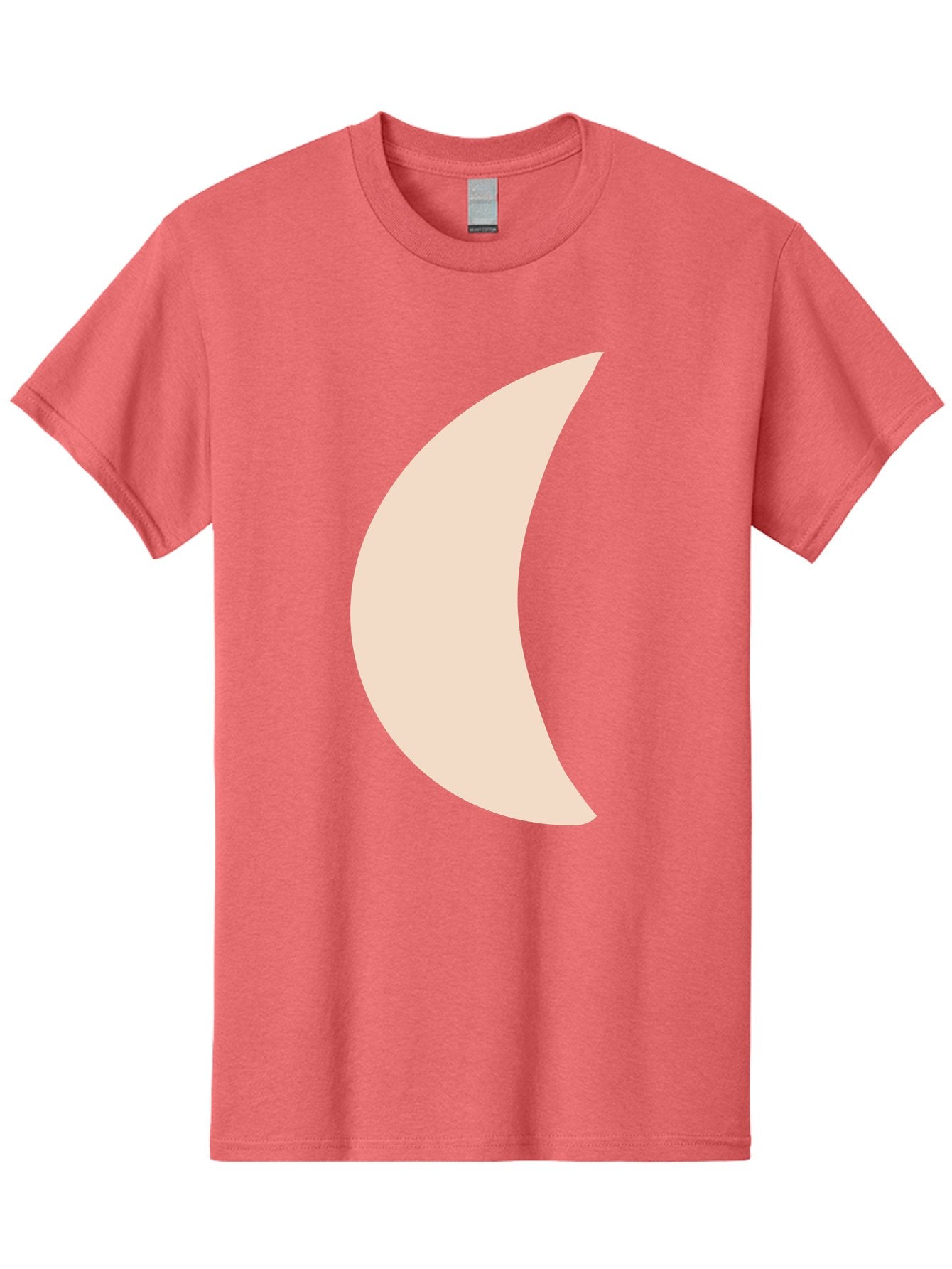 Moon Men'S Graphic Tee, 100% Cotton, Comfortable Casual Summer Wear, Machine Washable, Crescent Moon, Moon Shape, Minimalist Design, Simple Art, Lunar Symbol, Celestial Body, Abstract Illustration Aae032 7