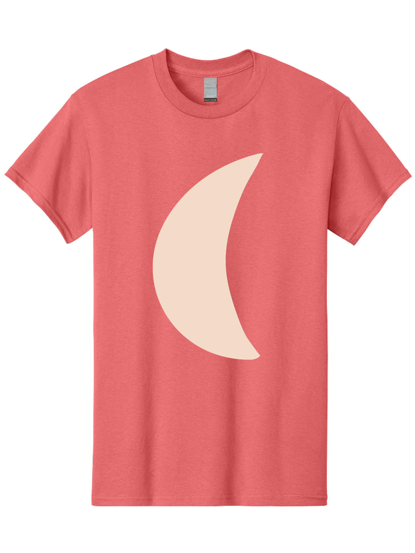 Moon Men'S Graphic Tee, 100% Cotton, Comfortable Casual Summer Wear, Machine Washable, Crescent Moon, Moon Shape, Minimalist Design, Simple Art, Lunar Symbol, Celestial Body, Abstract Illustration Aae032 25