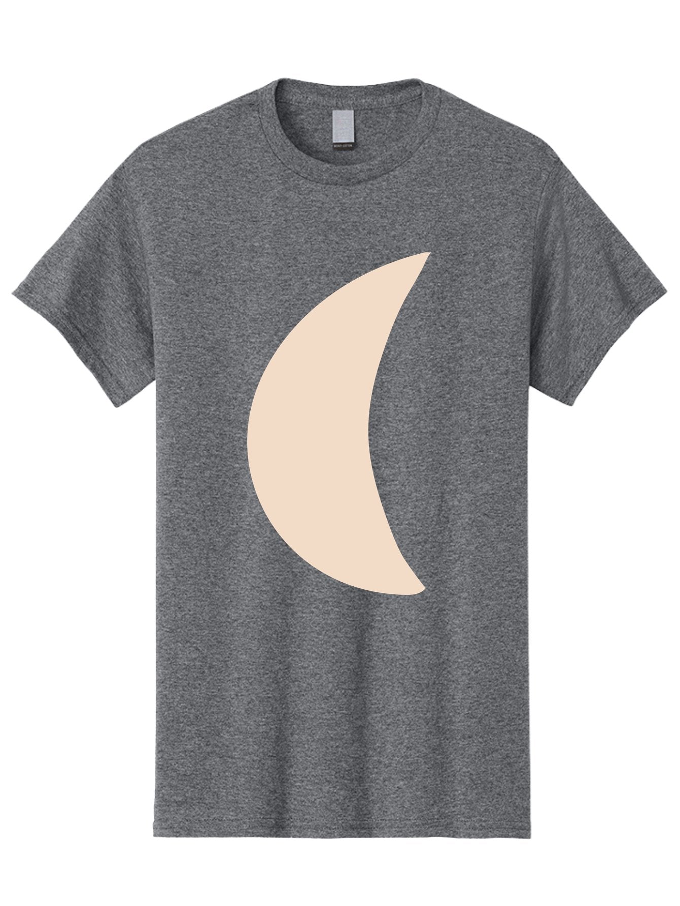 Moon Men'S Graphic Tee, 100% Cotton, Comfortable Casual Summer Wear, Machine Washable, Crescent Moon, Moon Shape, Minimalist Design, Simple Art, Lunar Symbol, Celestial Body, Abstract Illustration Aae032 8