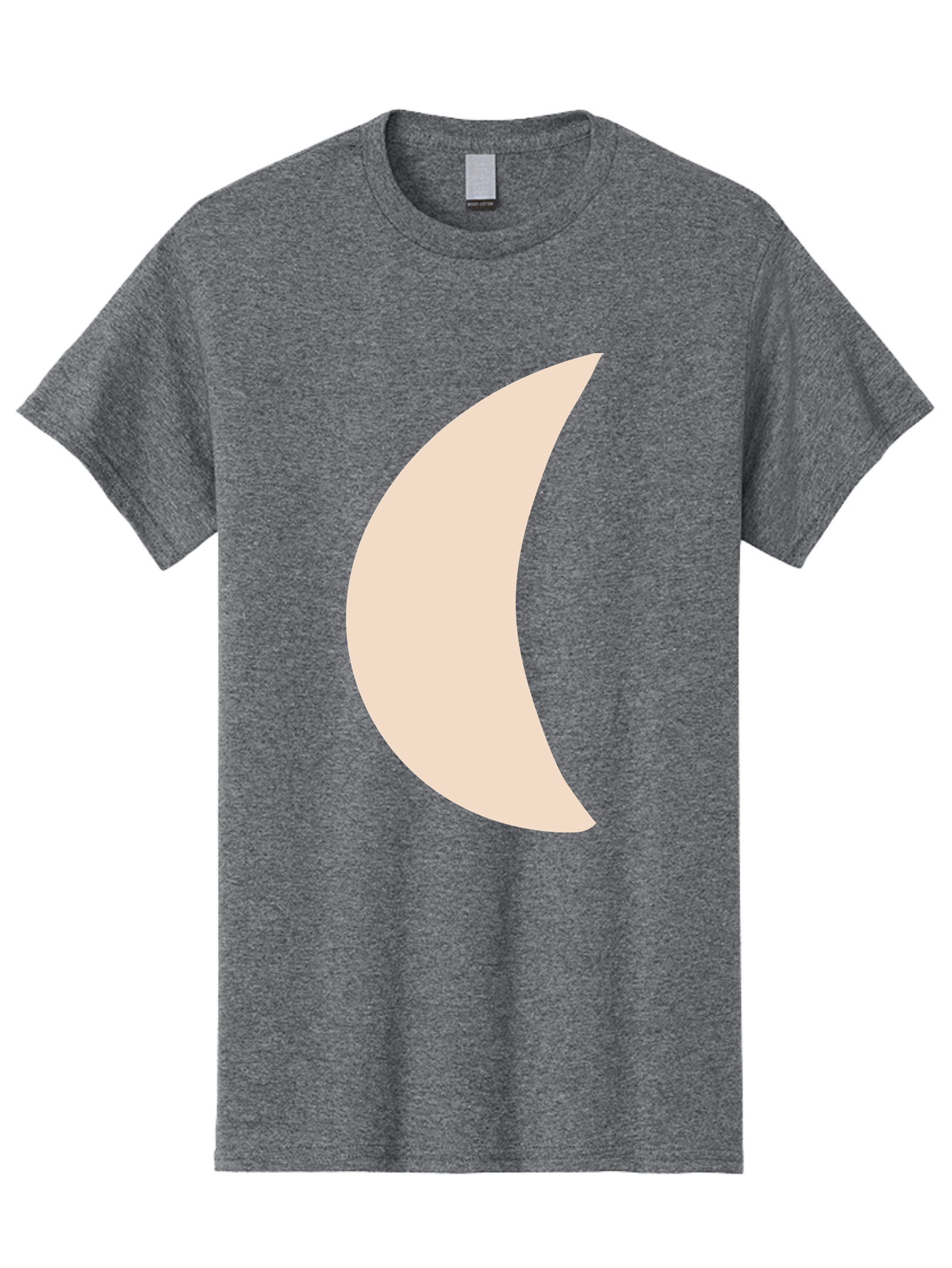 Moon Men'S Graphic Tee, 100% Cotton, Comfortable Casual Summer Wear, Machine Washable, Crescent Moon, Moon Shape, Minimalist Design, Simple Art, Lunar Symbol, Celestial Body, Abstract Illustration Aae032 11