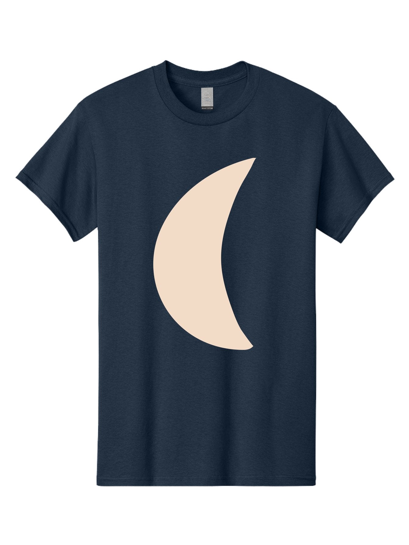Moon Men'S Graphic Tee, 100% Cotton, Comfortable Casual Summer Wear, Machine Washable, Crescent Moon, Moon Shape, Minimalist Design, Simple Art, Lunar Symbol, Celestial Body, Abstract Illustration Aae032 10