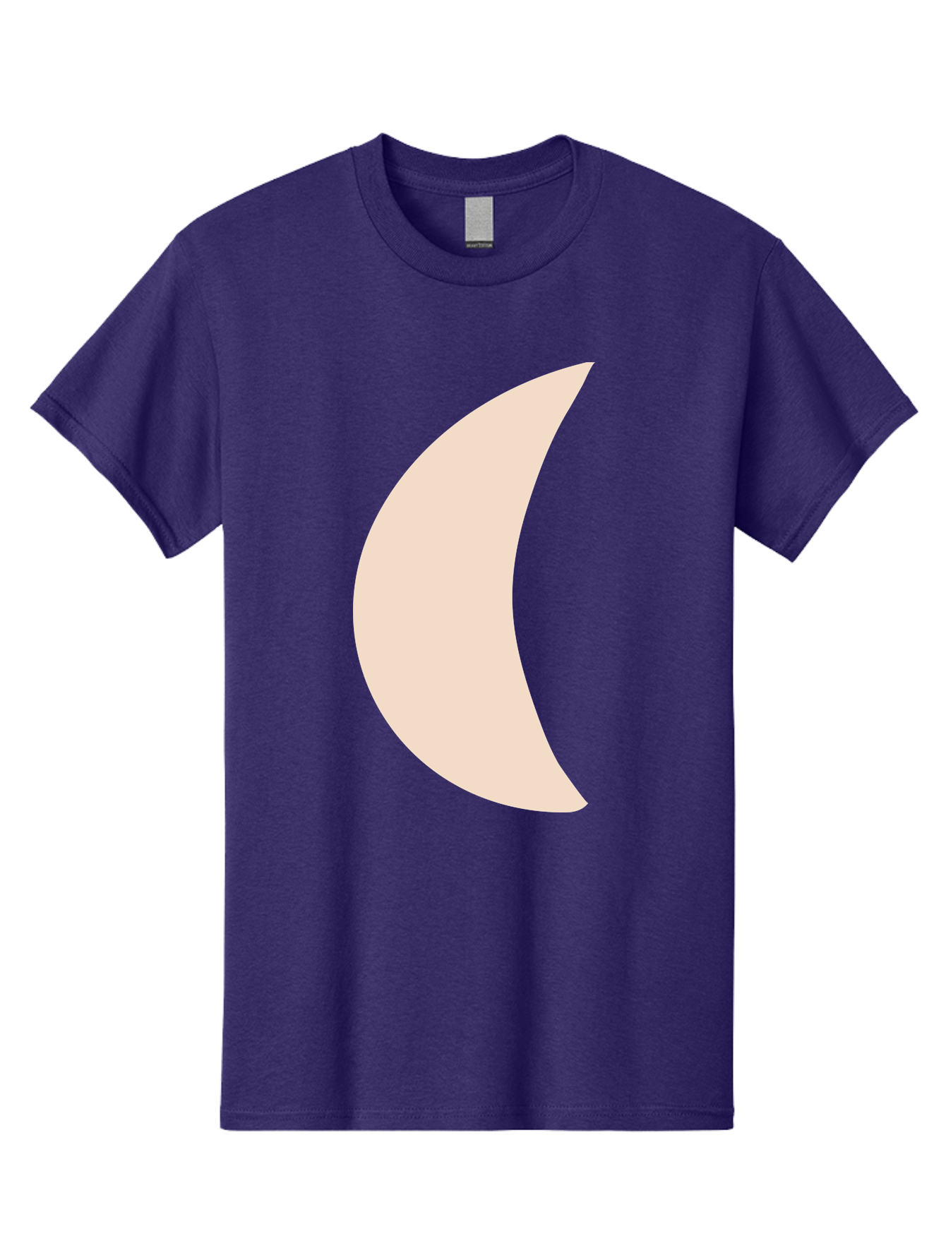 Moon Men'S Graphic Tee, 100% Cotton, Comfortable Casual Summer Wear, Machine Washable, Crescent Moon, Moon Shape, Minimalist Design, Simple Art, Lunar Symbol, Celestial Body, Abstract Illustration Aae032