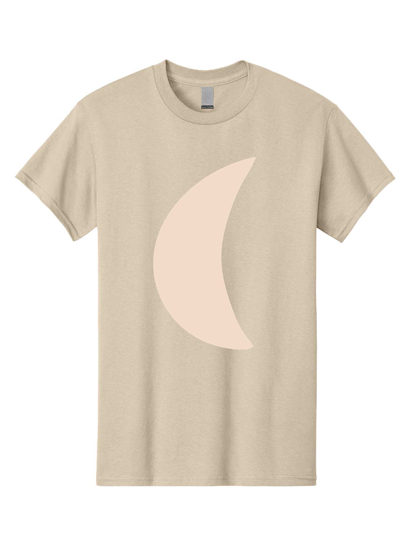 Moon Men'S Graphic Tee, 100% Cotton, Comfortable Casual Summer Wear, Machine Washable, Crescent Moon, Moon Shape, Minimalist Design, Simple Art, Lunar Symbol, Celestial Body, Abstract Illustration Aae032 19