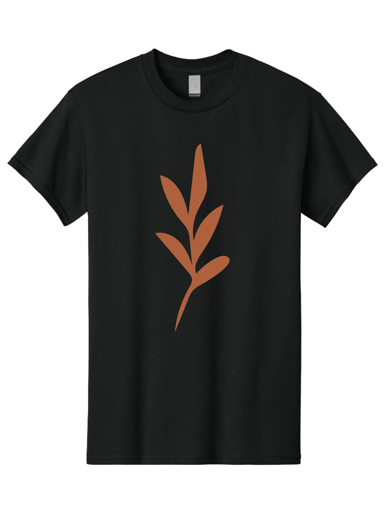 Olive-Branch Men'S Graphic Tee, 100% Cotton, Comfortable Casual Summer Wear, Machine Washable, Red Leaves, Leafy Branch, Minimalist Design, Simple Graphics, Red Foliage, Leaf Silhouette, Natural Elements, Graphic Art Aae035 19