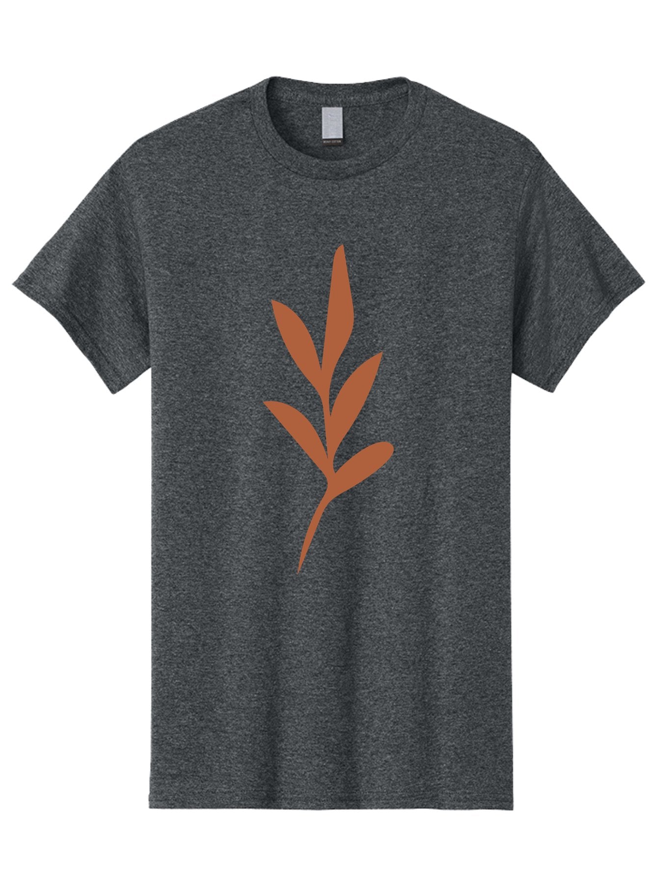 Olive-Branch Men'S Graphic Tee, 100% Cotton, Comfortable Casual Summer Wear, Machine Washable, Red Leaves, Leafy Branch, Minimalist Design, Simple Graphics, Red Foliage, Leaf Silhouette, Natural Elements, Graphic Art Aae035 4