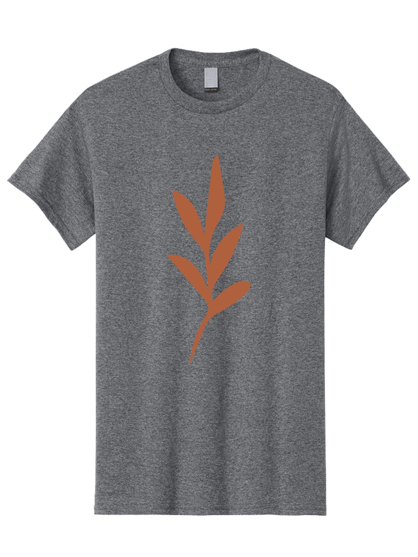 Olive-Branch Men'S Graphic Tee, 100% Cotton, Comfortable Casual Summer Wear, Machine Washable, Red Leaves, Leafy Branch, Minimalist Design, Simple Graphics, Red Foliage, Leaf Silhouette, Natural Elements, Graphic Art Aae035 12