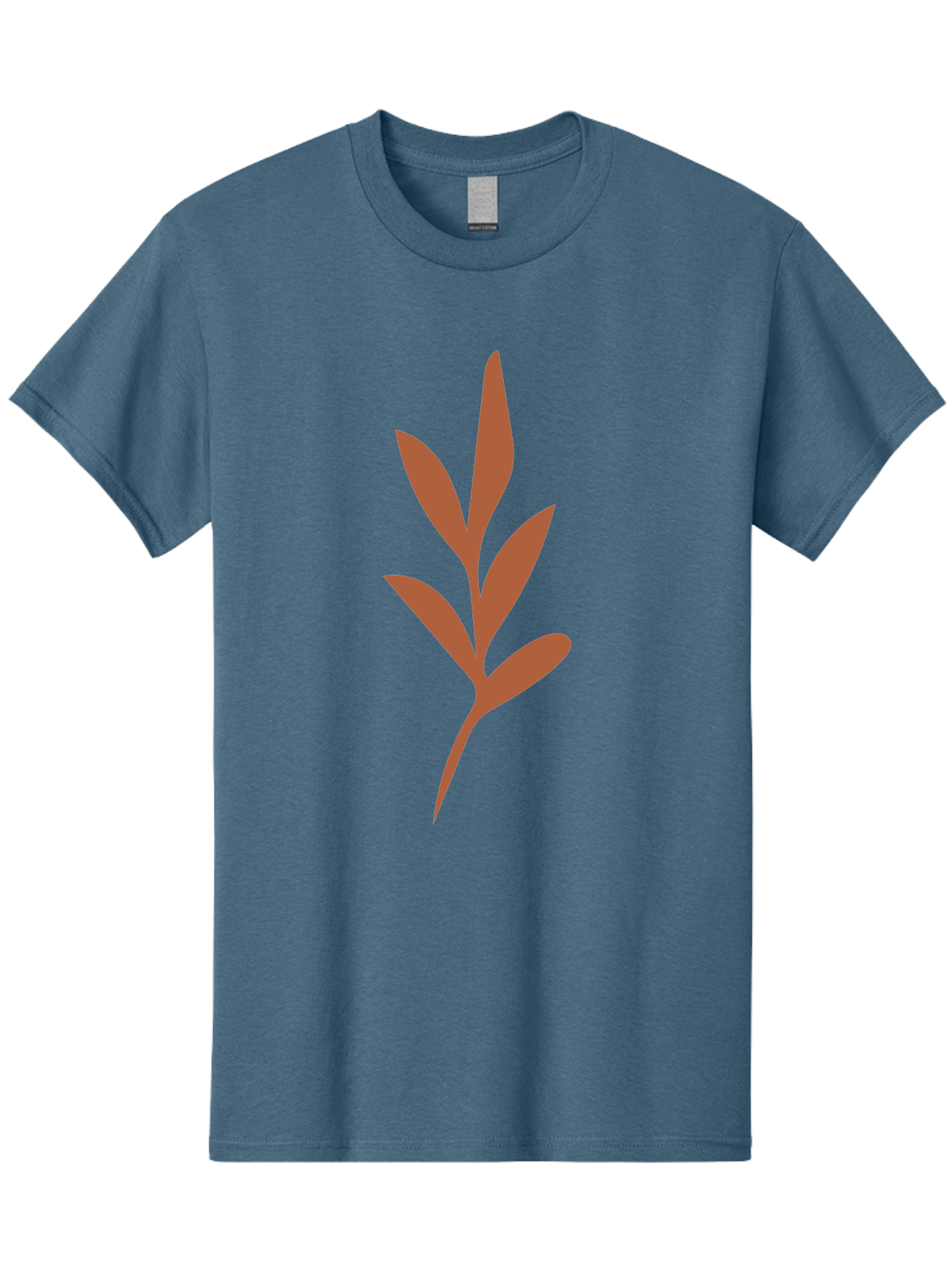 Olive-Branch Men'S Graphic Tee, 100% Cotton, Comfortable Casual Summer Wear, Machine Washable, Red Leaves, Leafy Branch, Minimalist Design, Simple Graphics, Red Foliage, Leaf Silhouette, Natural Elements, Graphic Art Aae035 13