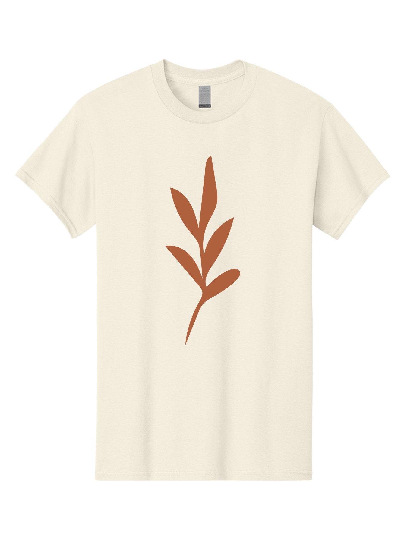 Olive-Branch Men'S Graphic Tee, 100% Cotton, Comfortable Casual Summer Wear, Machine Washable, Red Leaves, Leafy Branch, Minimalist Design, Simple Graphics, Red Foliage, Leaf Silhouette, Natural Elements, Graphic Art Aae035 14