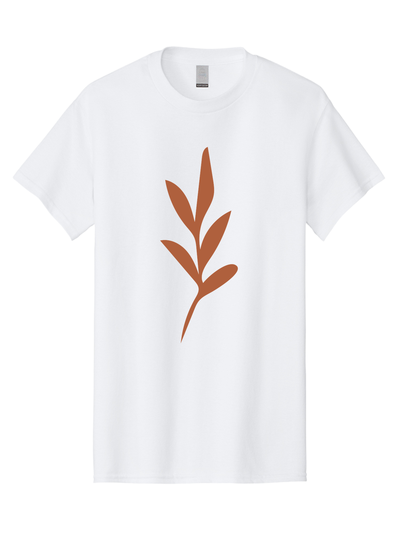 Olive-Branch Men'S Graphic Tee, 100% Cotton, Comfortable Casual Summer Wear, Machine Washable, Red Leaves, Leafy Branch, Minimalist Design, Simple Graphics, Red Foliage, Leaf Silhouette, Natural Elements, Graphic Art Aae035 17