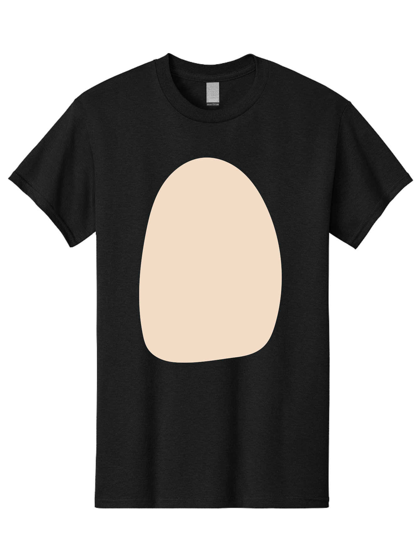 Oval-Shape-1 Men'S Graphic Tee, 100% Cotton, Comfortable Casual Summer Wear, Machine Washable, Oval Shape, Soft Peach Color, Minimalist Design, Simple Graphic, Abstract Shape, Modern Art Aae037 23
