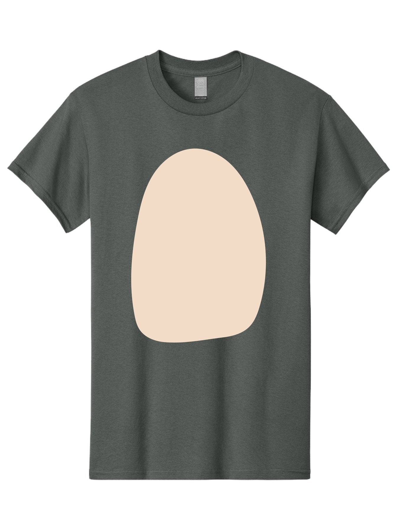 Oval-Shape-1 Men'S Graphic Tee, 100% Cotton, Comfortable Casual Summer Wear, Machine Washable, Oval Shape, Soft Peach Color, Minimalist Design, Simple Graphic, Abstract Shape, Modern Art Aae037 11