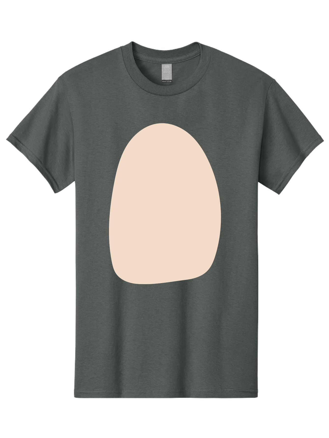 Oval-Shape-1 Men'S Graphic Tee, 100% Cotton, Comfortable Casual Summer Wear, Machine Washable, Oval Shape, Soft Peach Color, Minimalist Design, Simple Graphic, Abstract Shape, Modern Art Aae037 7