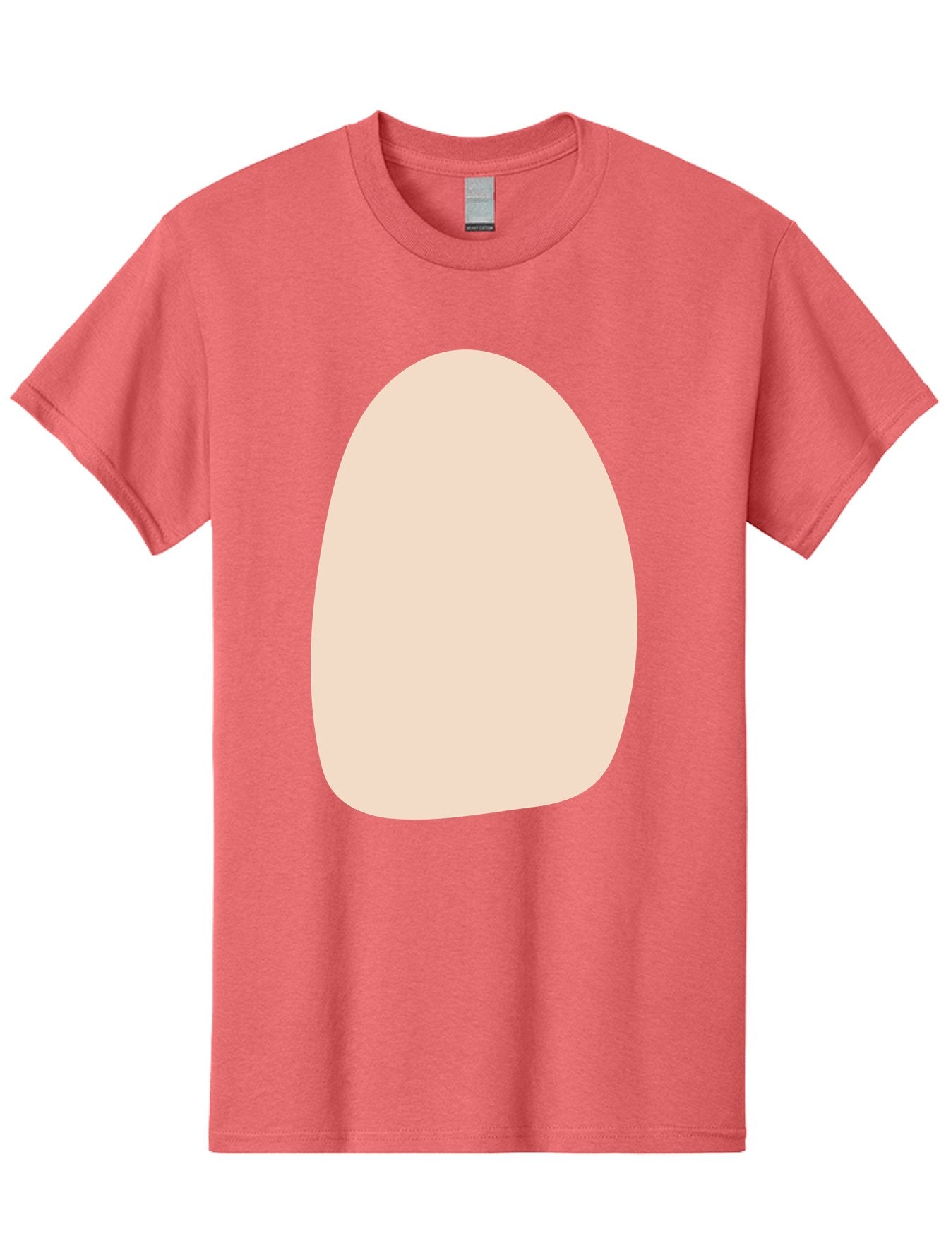 Oval-Shape-1 Men'S Graphic Tee, 100% Cotton, Comfortable Casual Summer Wear, Machine Washable, Oval Shape, Soft Peach Color, Minimalist Design, Simple Graphic, Abstract Shape, Modern Art Aae037 12