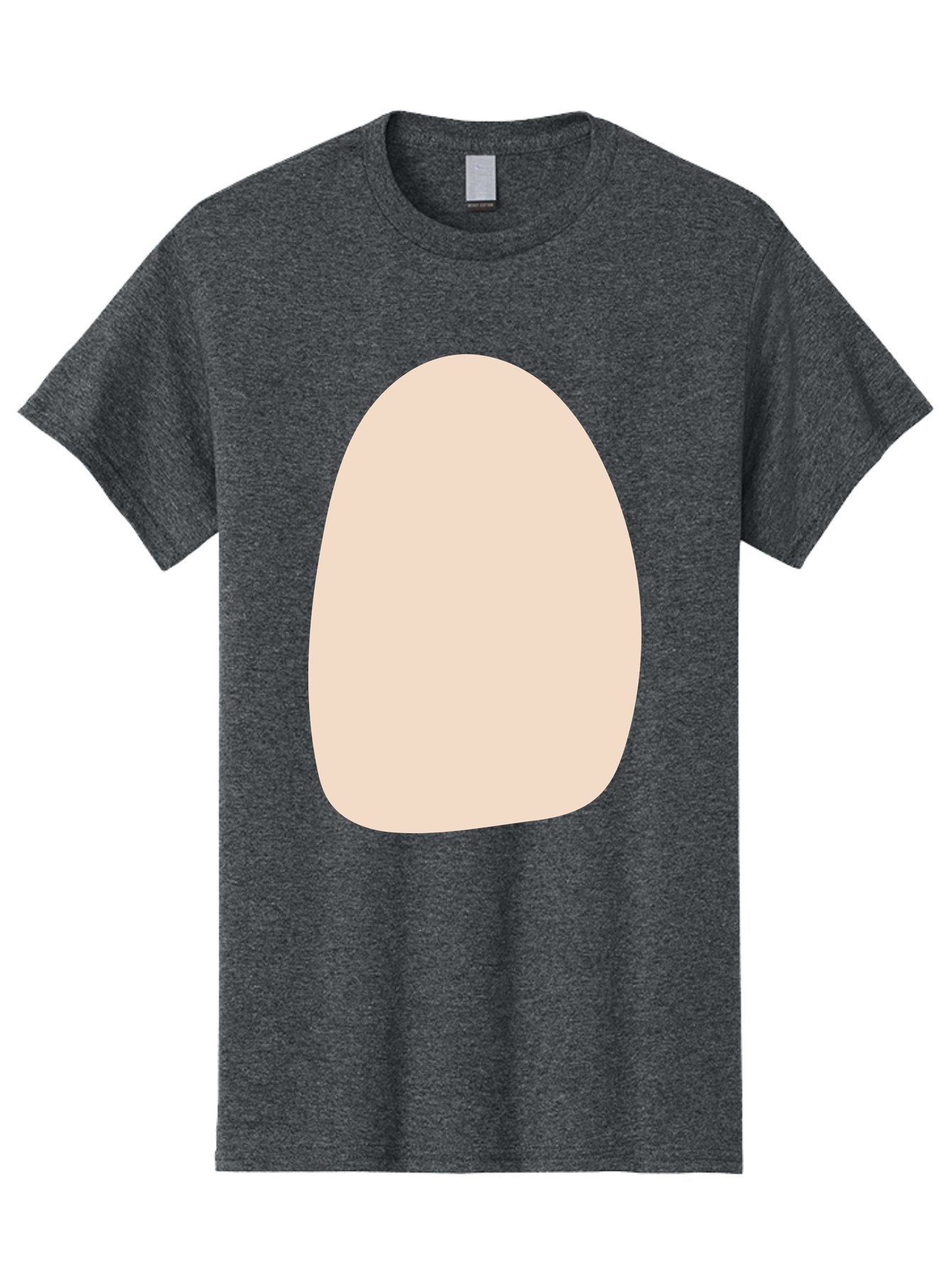 Oval-Shape-1 Men'S Graphic Tee, 100% Cotton, Comfortable Casual Summer Wear, Machine Washable, Oval Shape, Soft Peach Color, Minimalist Design, Simple Graphic, Abstract Shape, Modern Art Aae037 8
