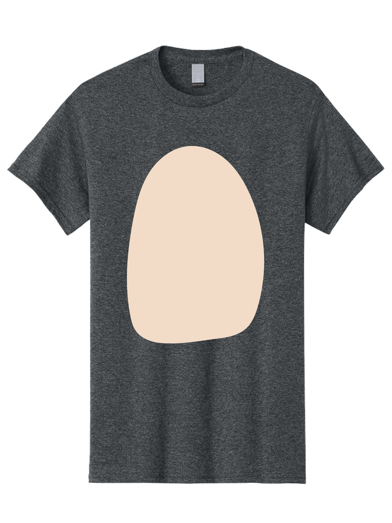 Oval-Shape-1 Men'S Graphic Tee, 100% Cotton, Comfortable Casual Summer Wear, Machine Washable, Oval Shape, Soft Peach Color, Minimalist Design, Simple Graphic, Abstract Shape, Modern Art Aae037 11