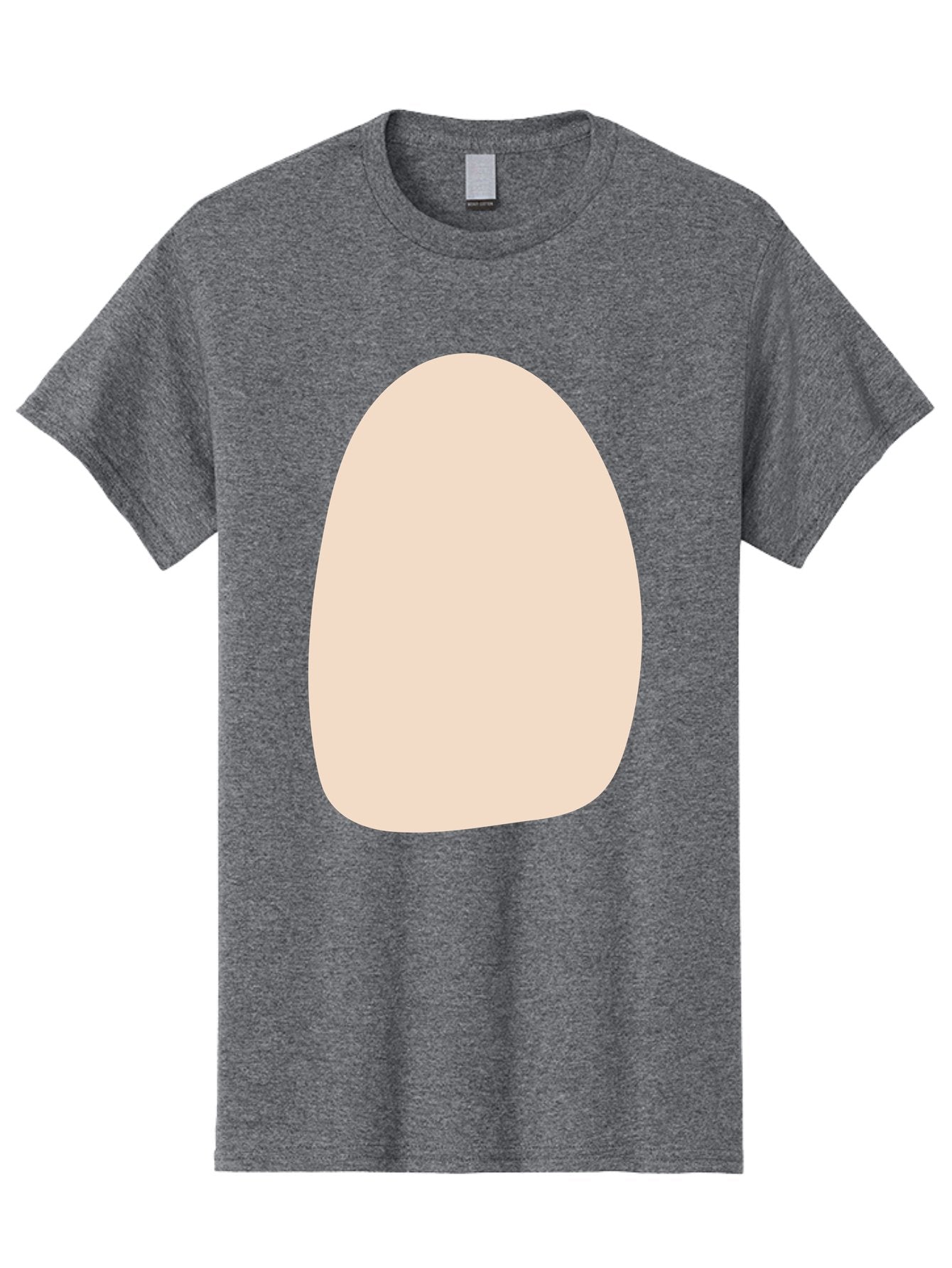 Oval-Shape-1 Men'S Graphic Tee, 100% Cotton, Comfortable Casual Summer Wear, Machine Washable, Oval Shape, Soft Peach Color, Minimalist Design, Simple Graphic, Abstract Shape, Modern Art Aae037 15