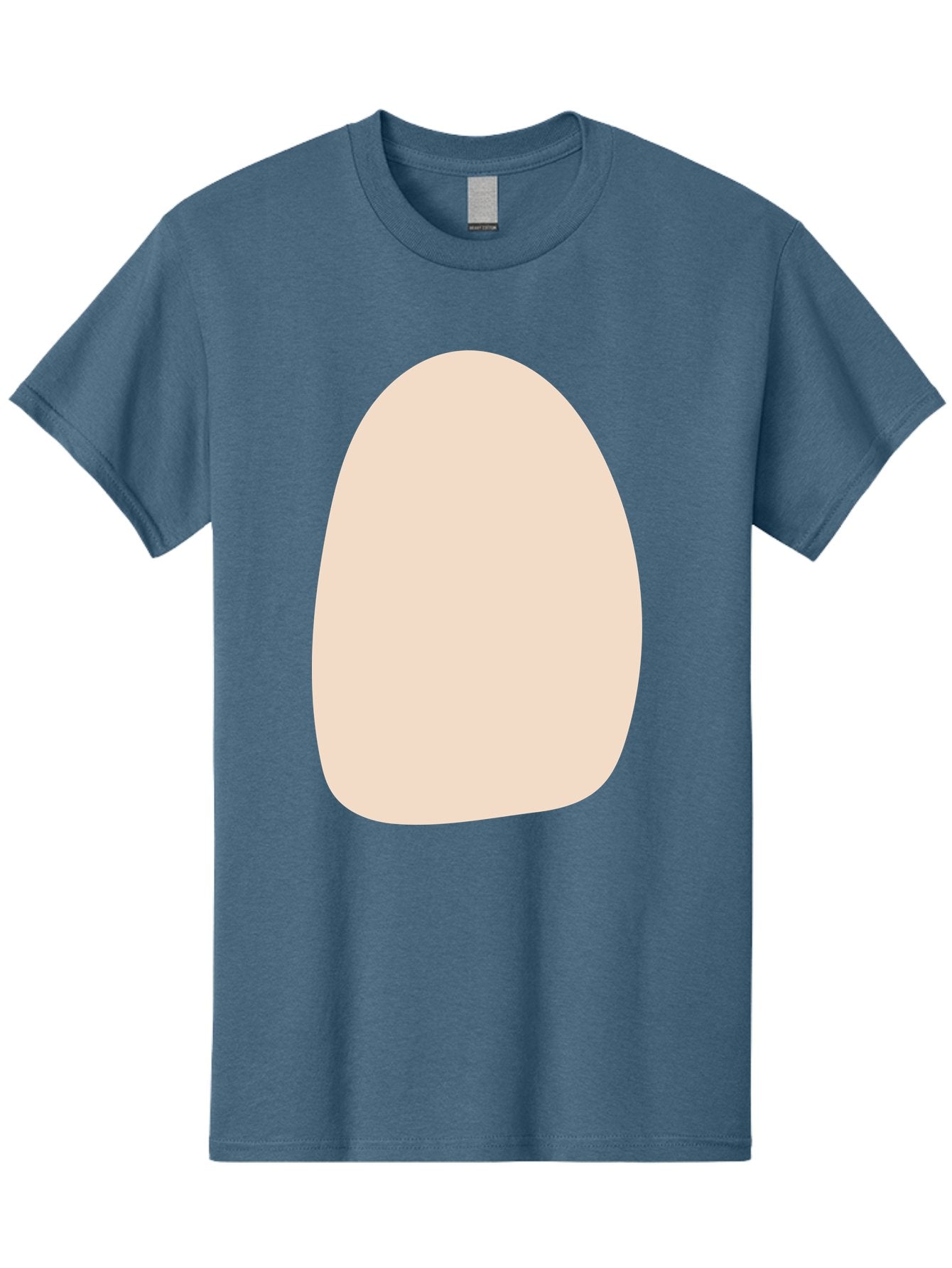 Oval-Shape-1 Men'S Graphic Tee, 100% Cotton, Comfortable Casual Summer Wear, Machine Washable, Oval Shape, Soft Peach Color, Minimalist Design, Simple Graphic, Abstract Shape, Modern Art Aae037 10