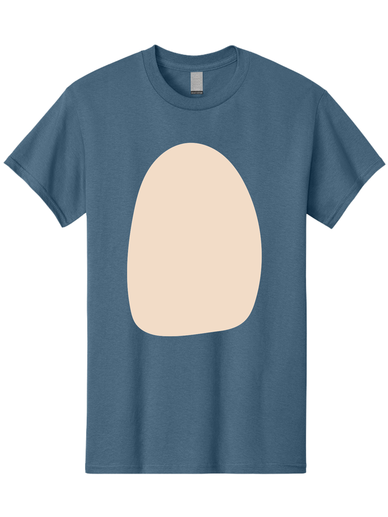 Oval-Shape-1 Men'S Graphic Tee, 100% Cotton, Comfortable Casual Summer Wear, Machine Washable, Oval Shape, Soft Peach Color, Minimalist Design, Simple Graphic, Abstract Shape, Modern Art Aae037 27