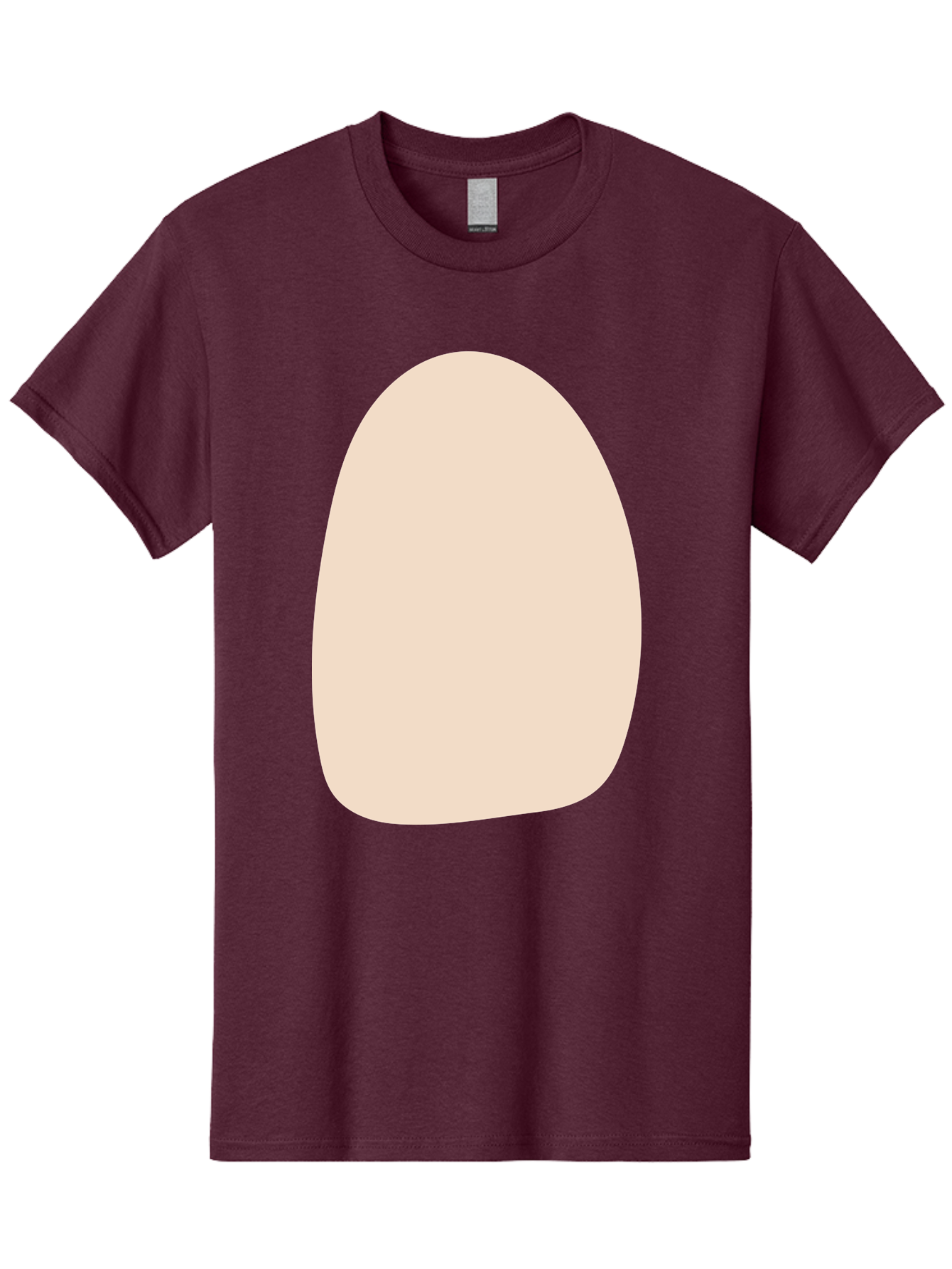 Oval-Shape-1 Men'S Graphic Tee, 100% Cotton, Comfortable Casual Summer Wear, Machine Washable, Oval Shape, Soft Peach Color, Minimalist Design, Simple Graphic, Abstract Shape, Modern Art Aae037 17