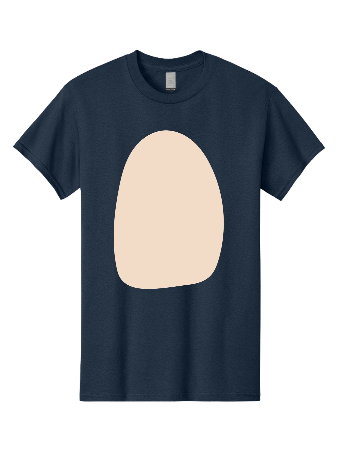 Oval-Shape-1 Men'S Graphic Tee, 100% Cotton, Comfortable Casual Summer Wear, Machine Washable, Oval Shape, Soft Peach Color, Minimalist Design, Simple Graphic, Abstract Shape, Modern Art Aae037 14
